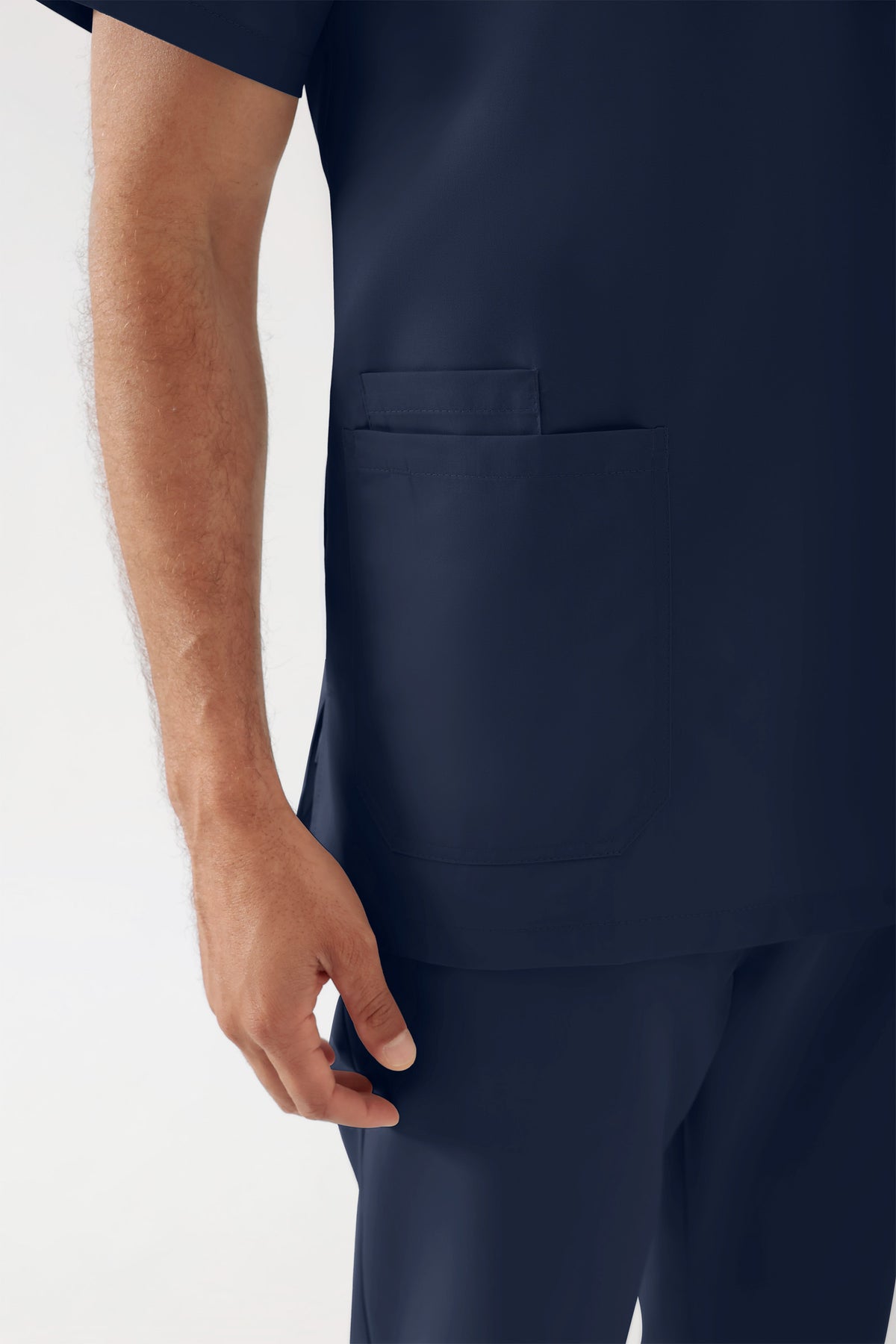 TENCEL™ Schlupfkasack Herren - V-Ausschnitt navy