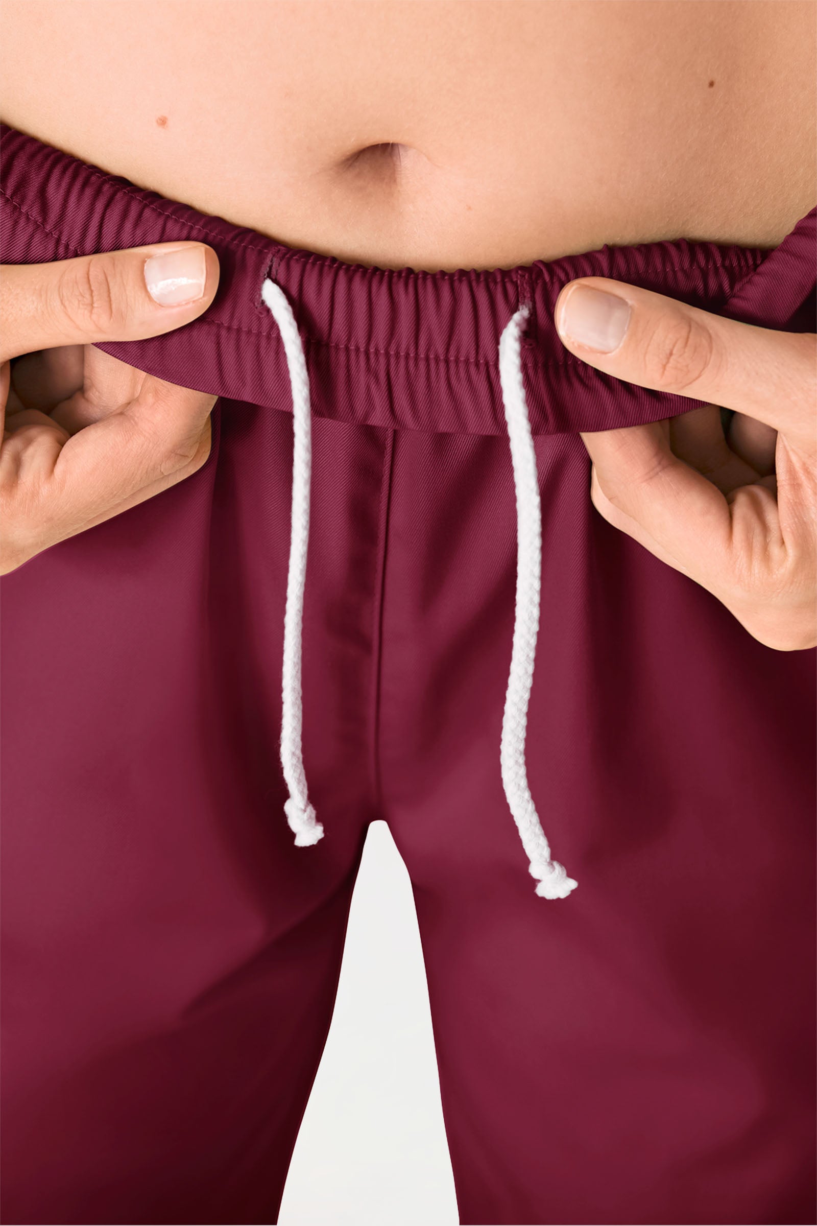 Hose Unisex - hoher Bund bordeaux