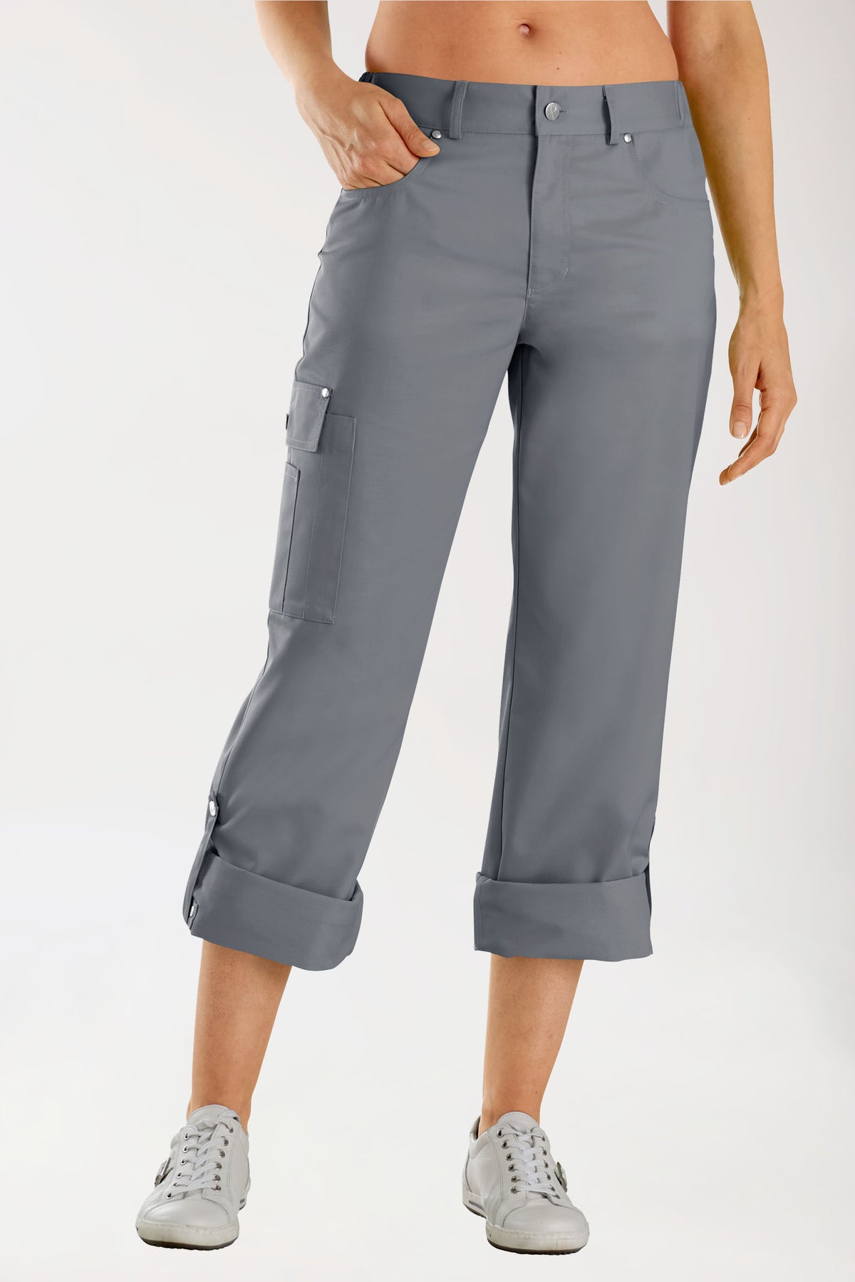JUST STRONG Hose Unisex - Teilgummibund steingrau