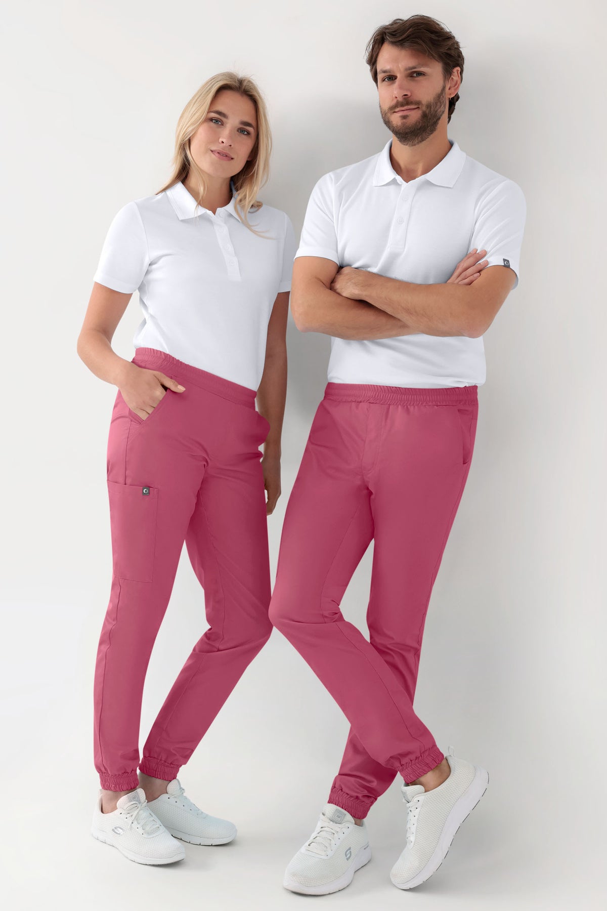GREEN Stretch Hose Damen - Jogpants Style rosenholz