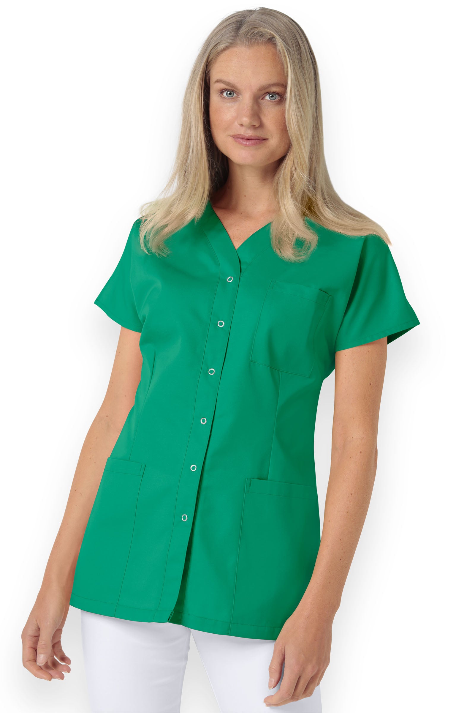 Kasack Damen - durchgeknöpft irischgrün