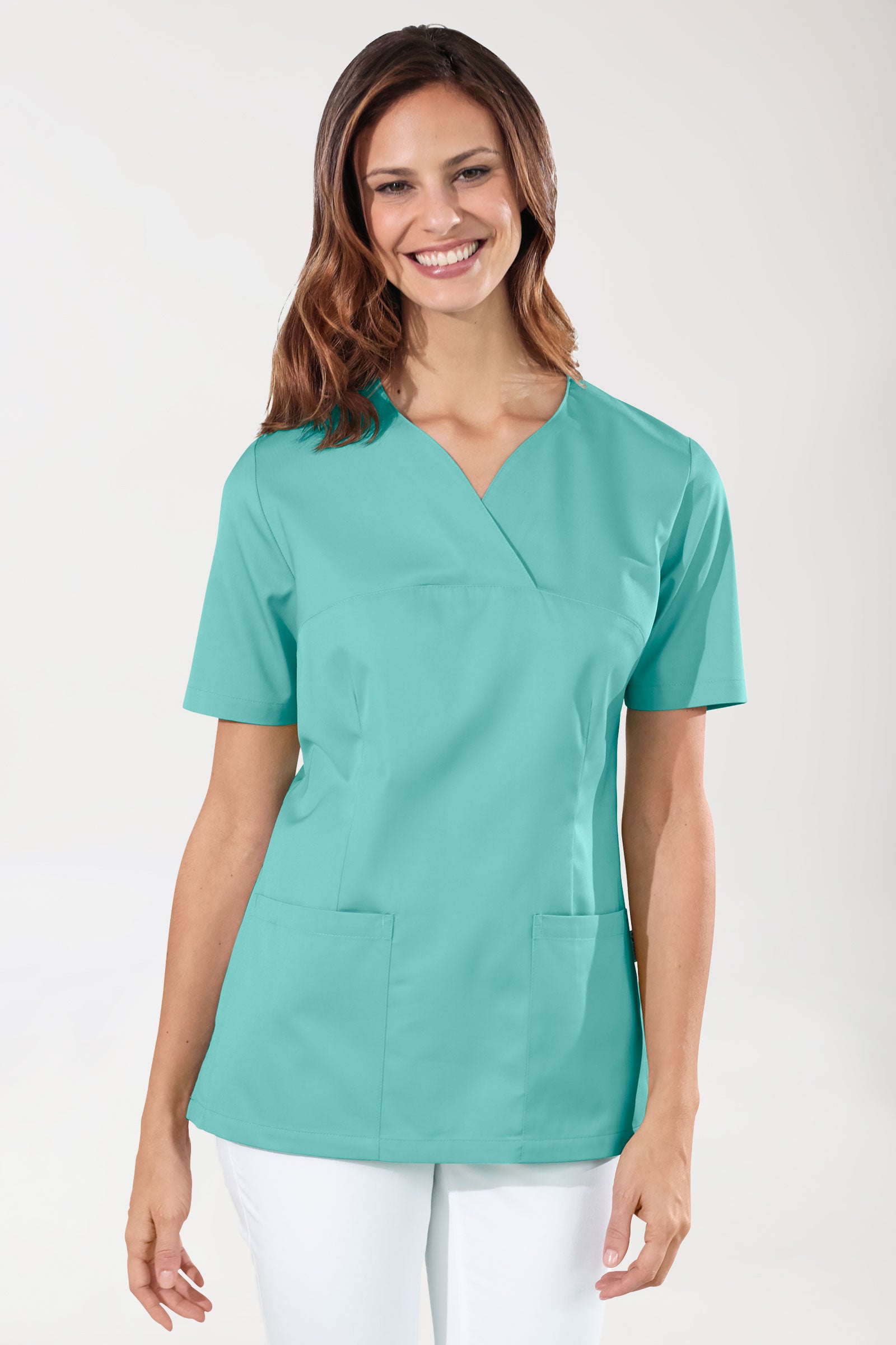 CORE Schlupfkasack Damen - Herzausschnitt aqua green