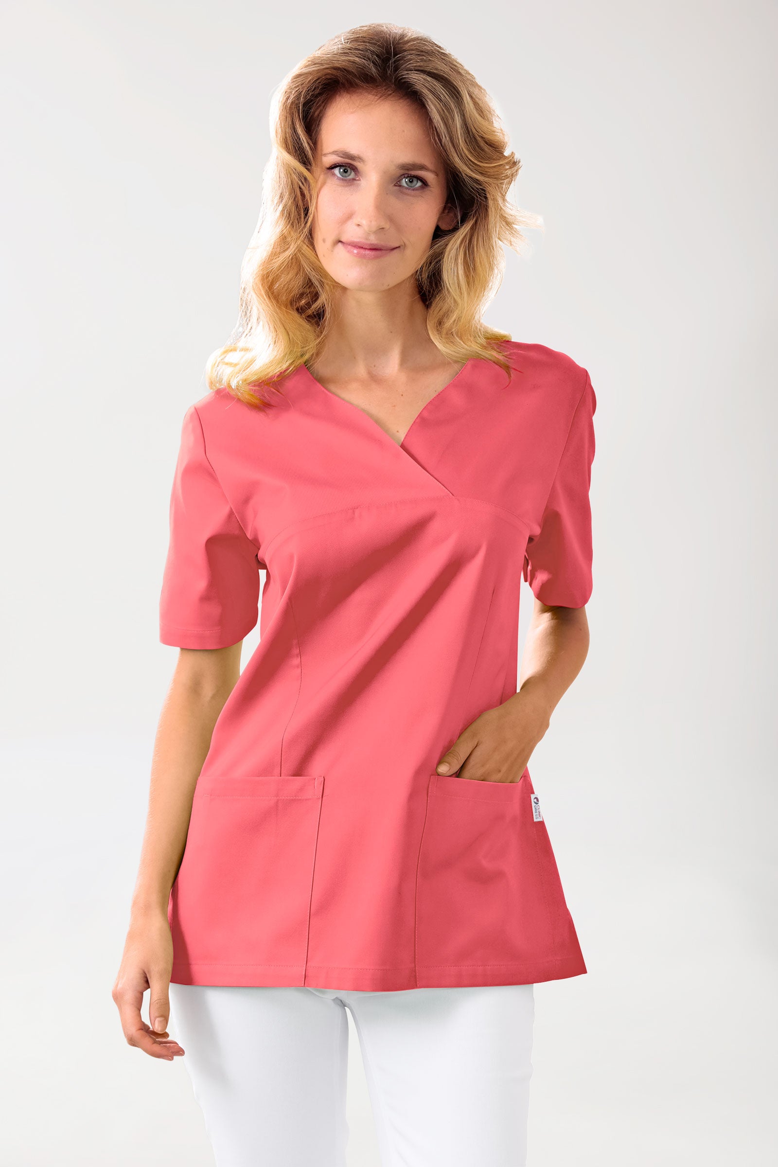 CORE Schlupfkasack Damen - Herzausschnitt lipstick, Vorderansicht