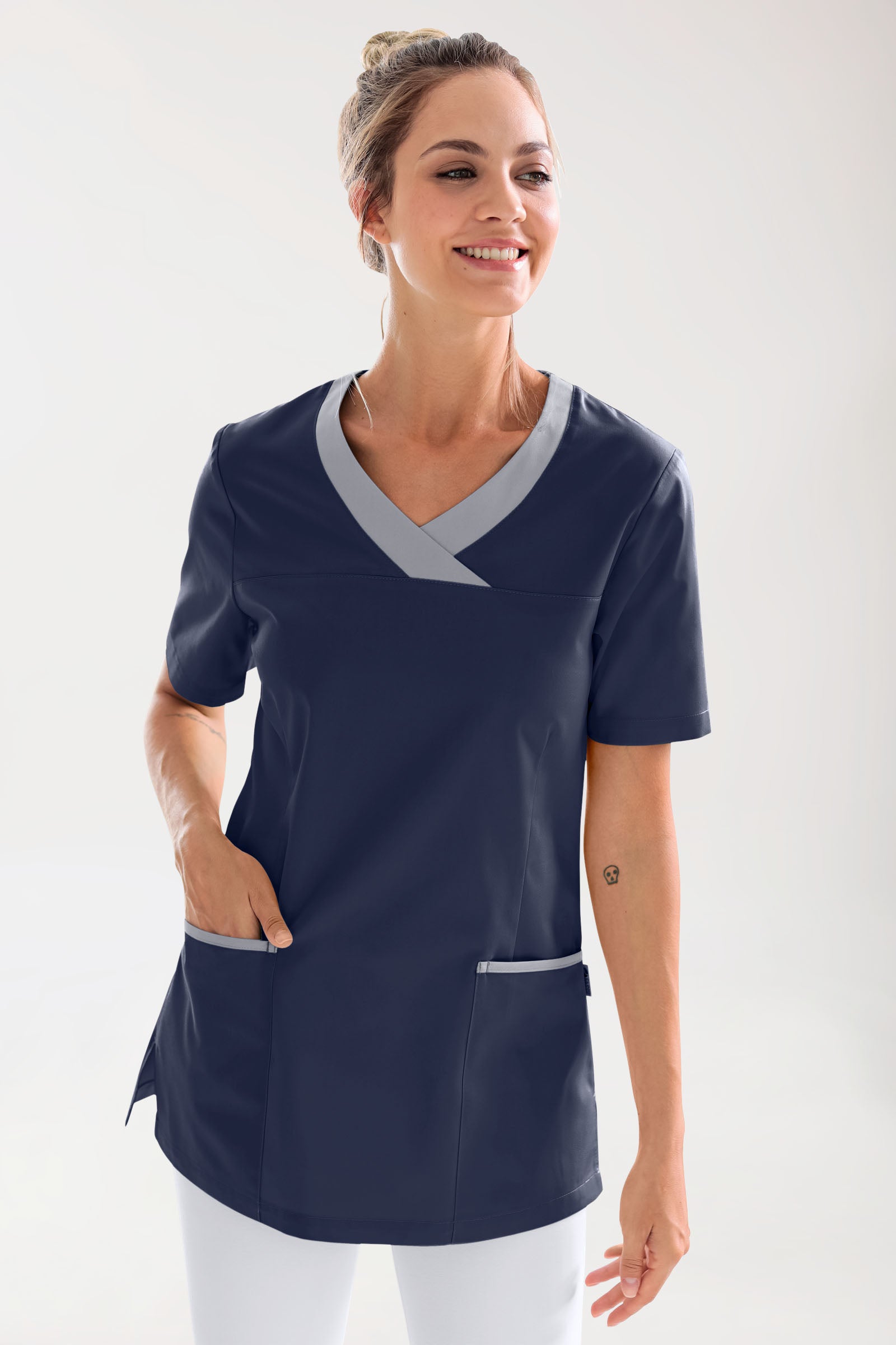 CORE Schlupfkasack Damen navy/grau