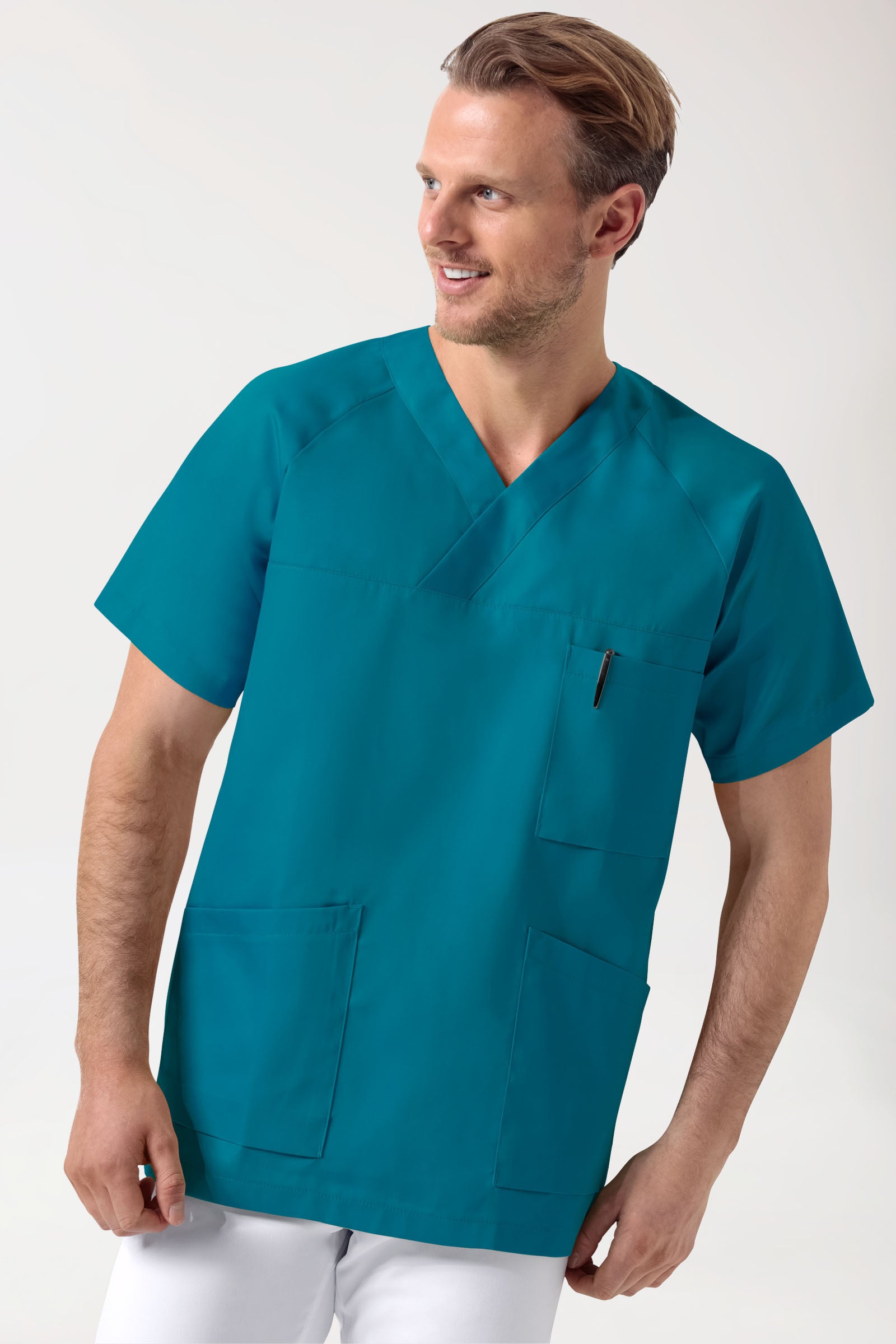 CORE Schlupfkasack Herren - V-Ausschnitt petrol