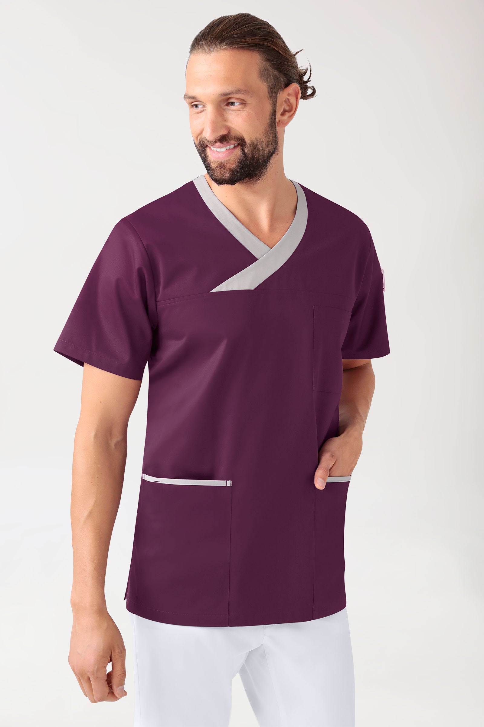 CORE Schlupfkasack Herren pflaume/grau