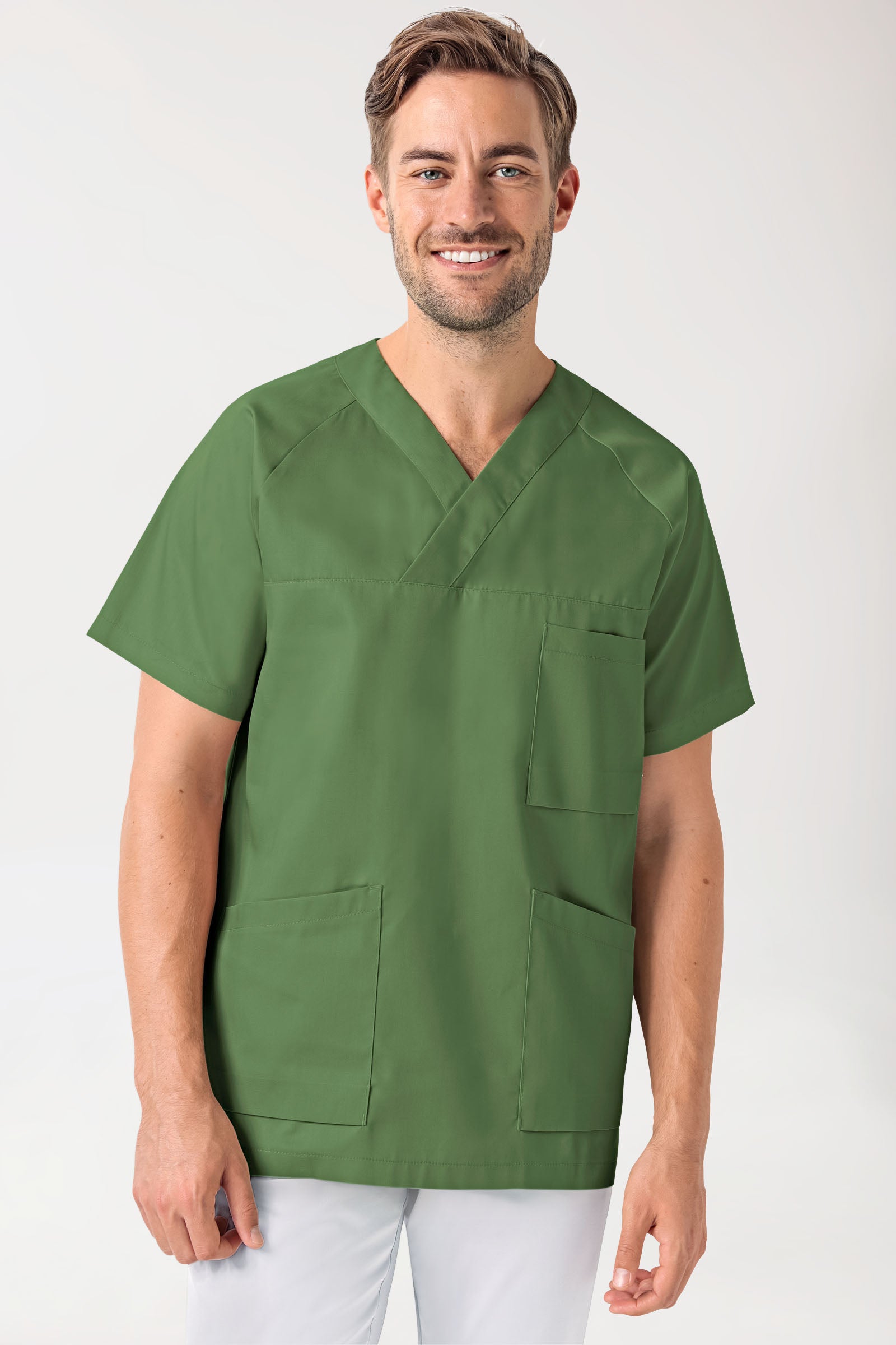 CORE Schlupfkasack Herren - V-Ausschnitt wiesengrün