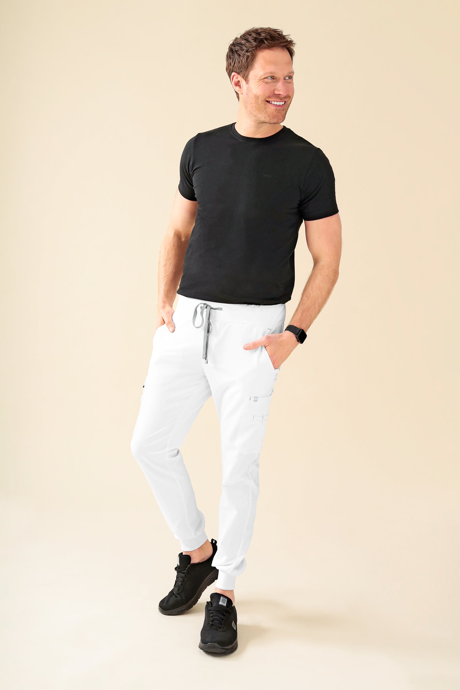 KAERE Shirt Herren - Kurzarm schwarz, Vorderansicht