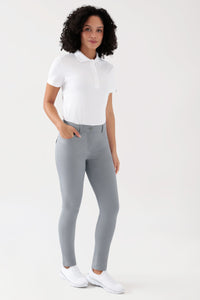 COMFY FLEX 5-Pocket Hose Damen - schlankes Bein grau