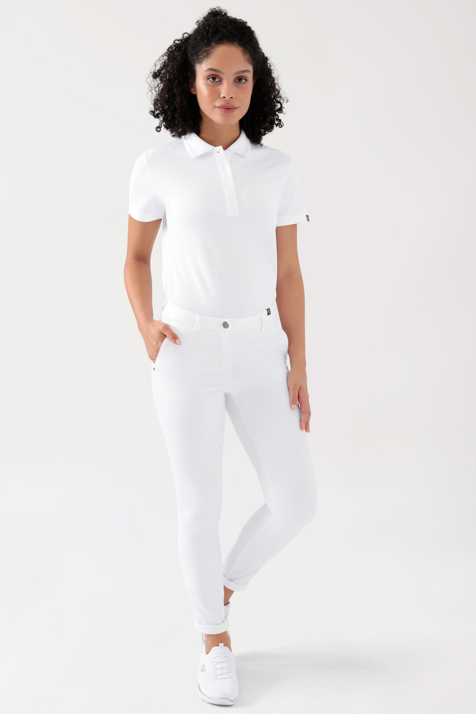 COMFY FLEX Hose Damen - Chino Style weiß