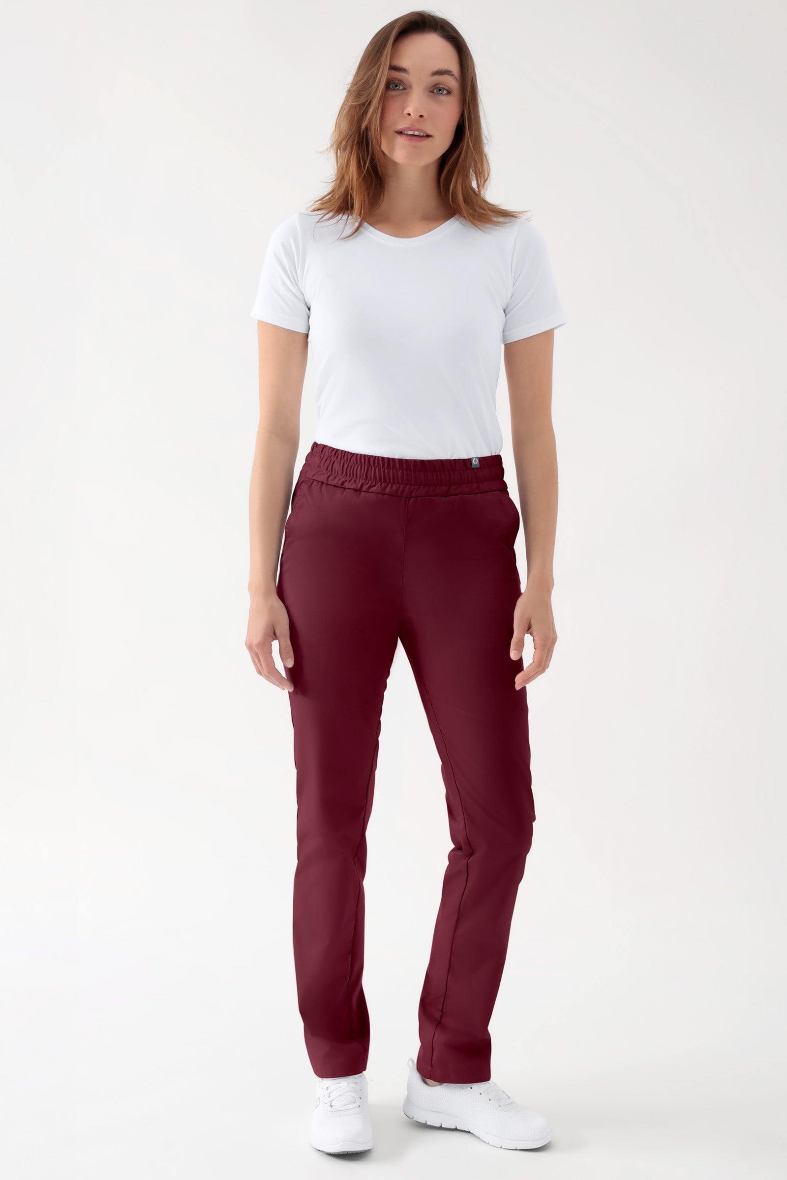 CORE Hose Unisex - hoher Bund bordeaux, Vorderansicht