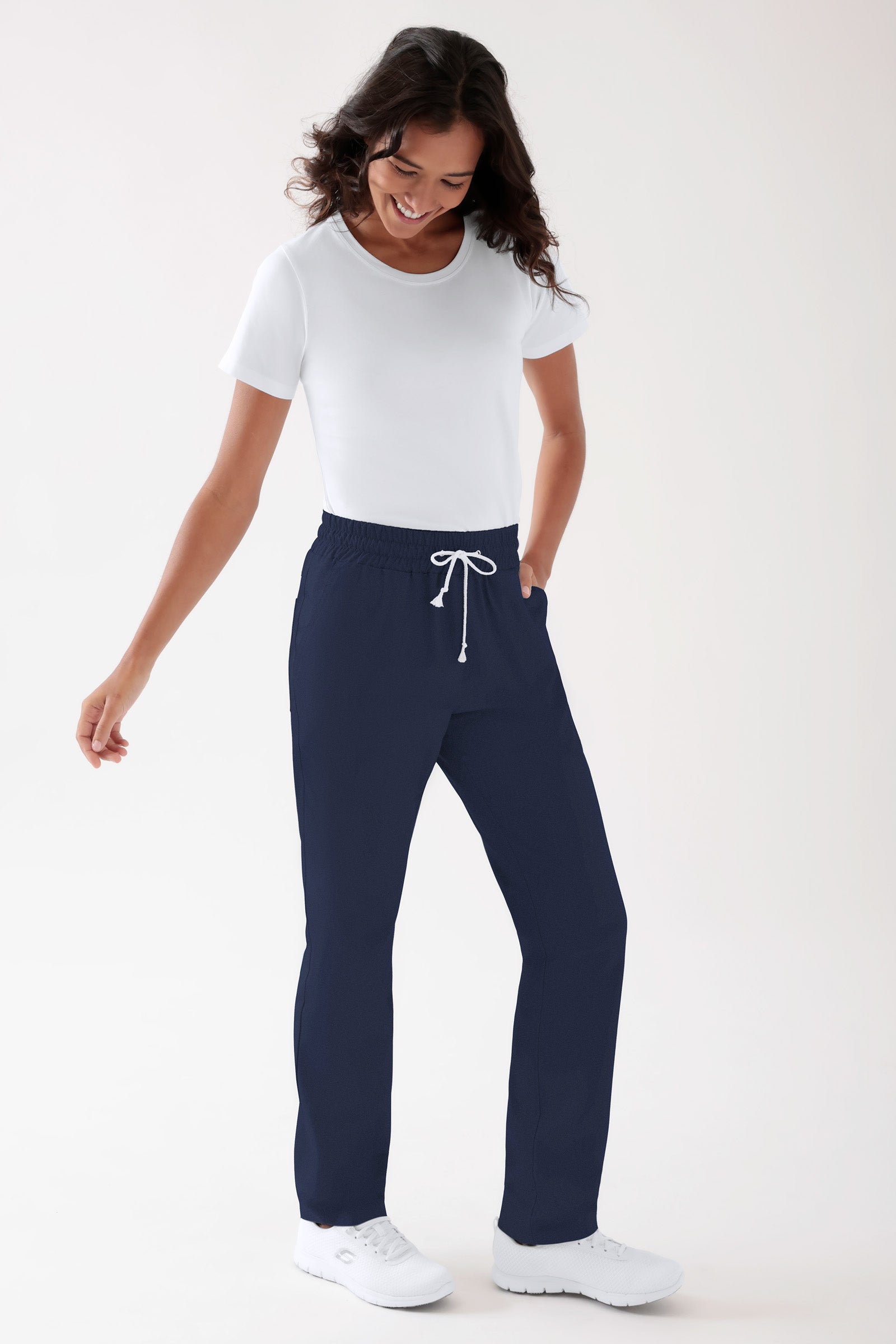 TENCEL™ Hose Unisex - Rundumgummibund navy