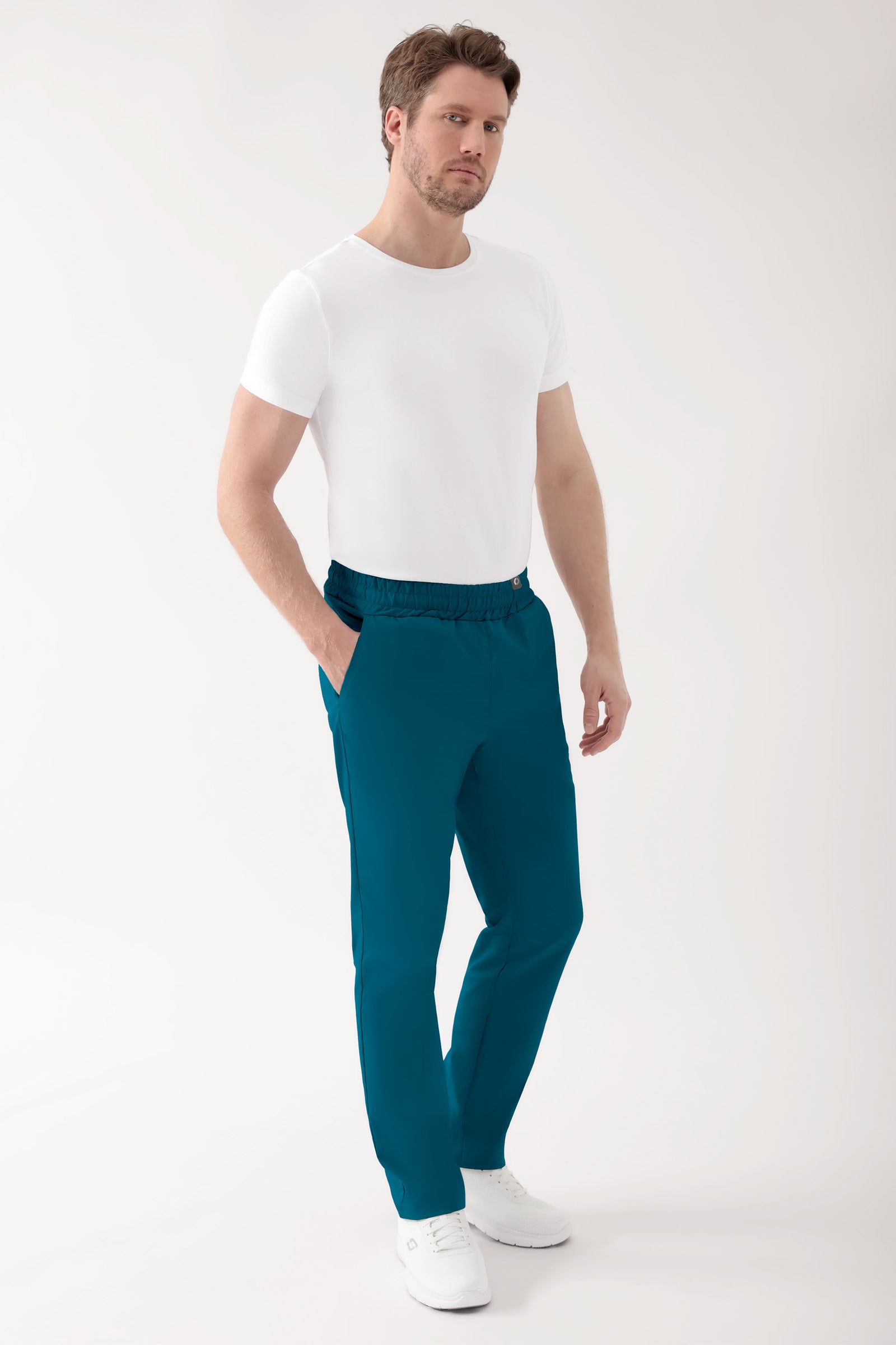 CORE Hose Unisex - hoher Bund petrol, Vorderansicht