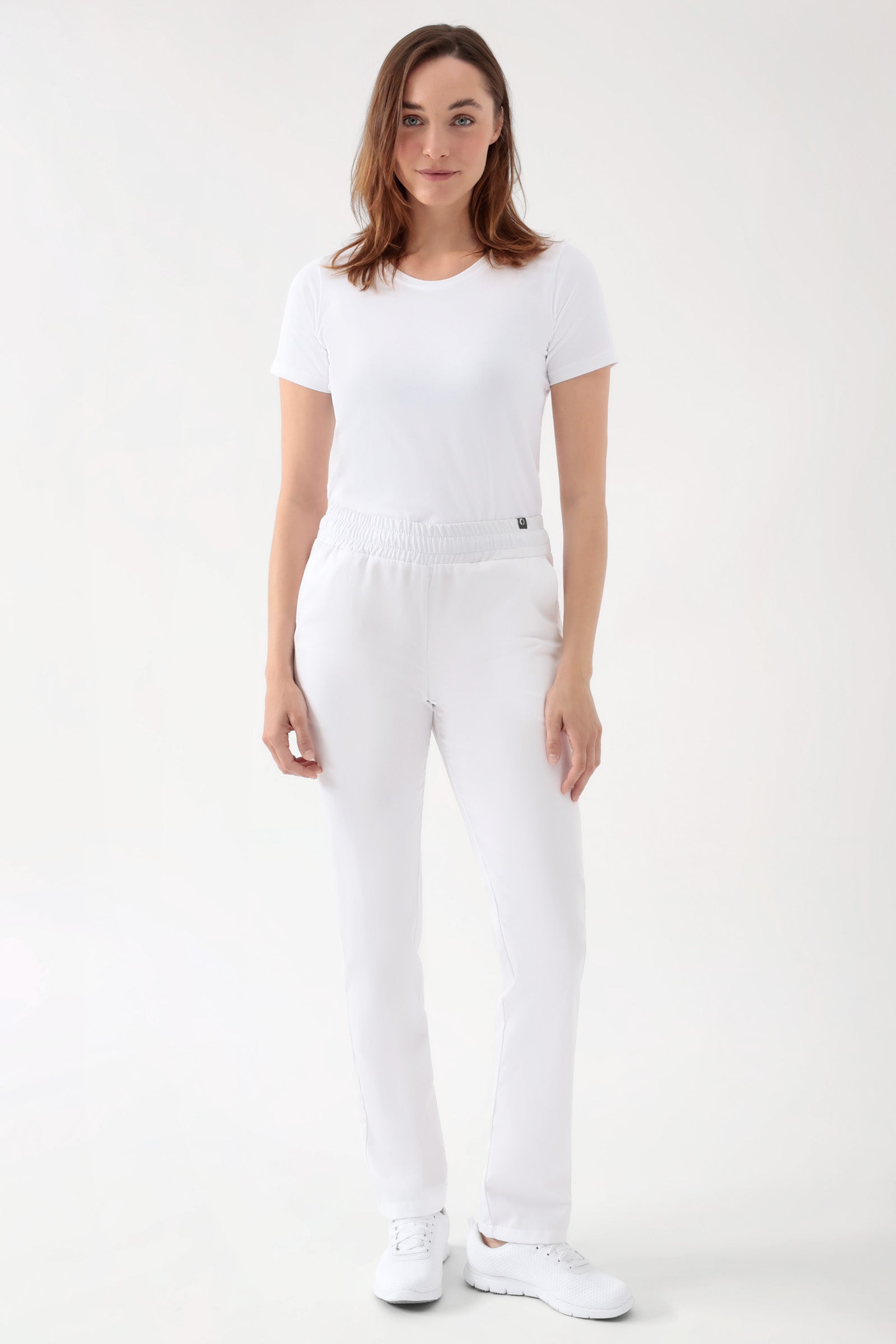 CORE Hose Unisex - hoher Bund weiß