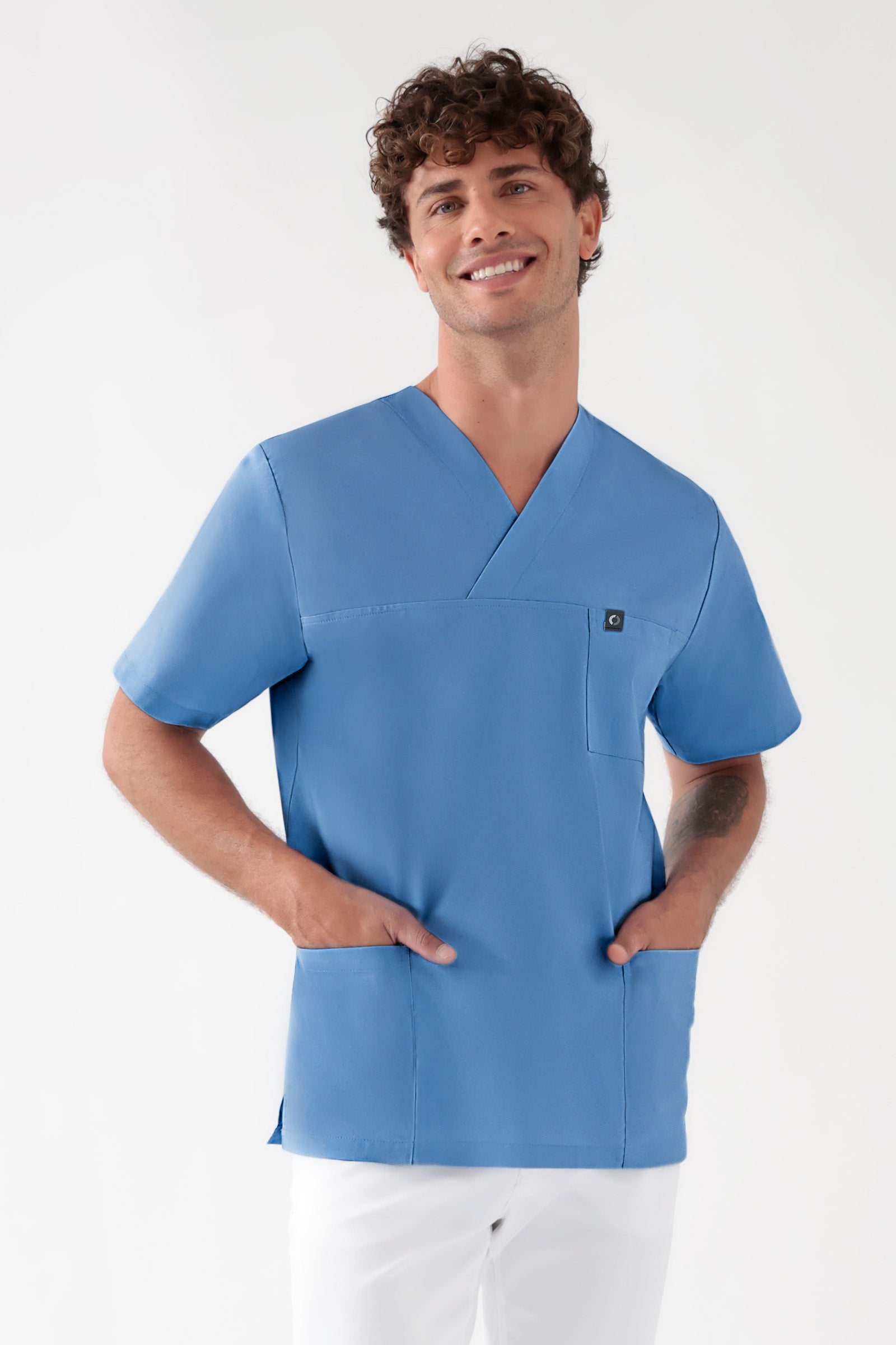 Baumwolle Schlupfkasack Unisex - Doppelpack pacific, Vorderansicht