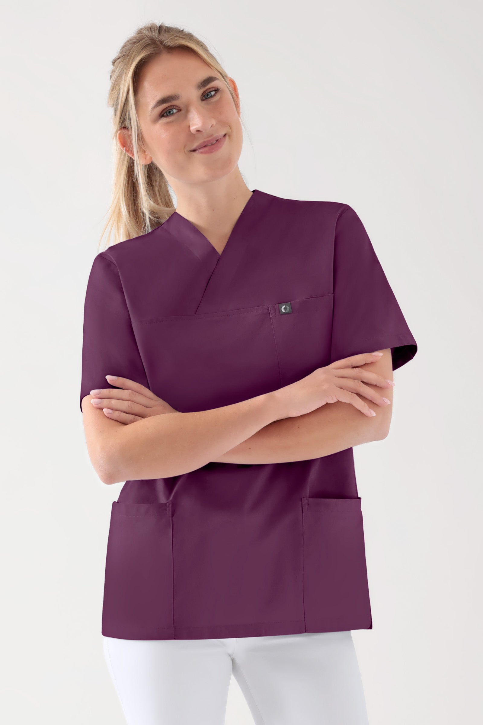 Baumwolle Schlupfkasack Unisex - Doppelpack pflaume