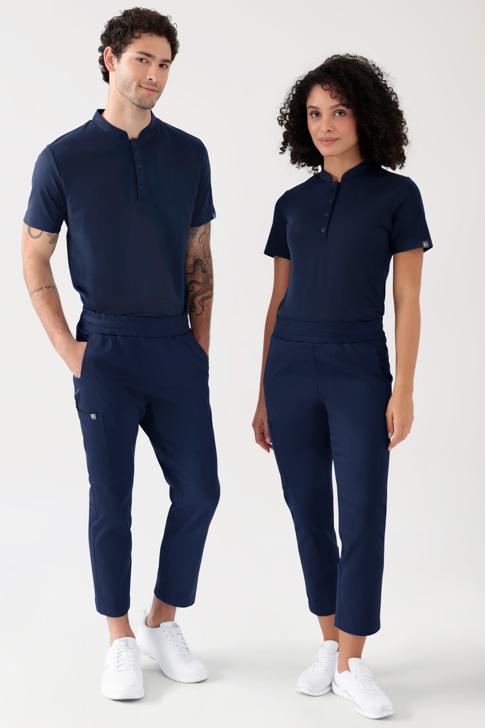 COMFY FLEX Stretch Hose Unisex - 7/8 Länge navy, Vorderansicht