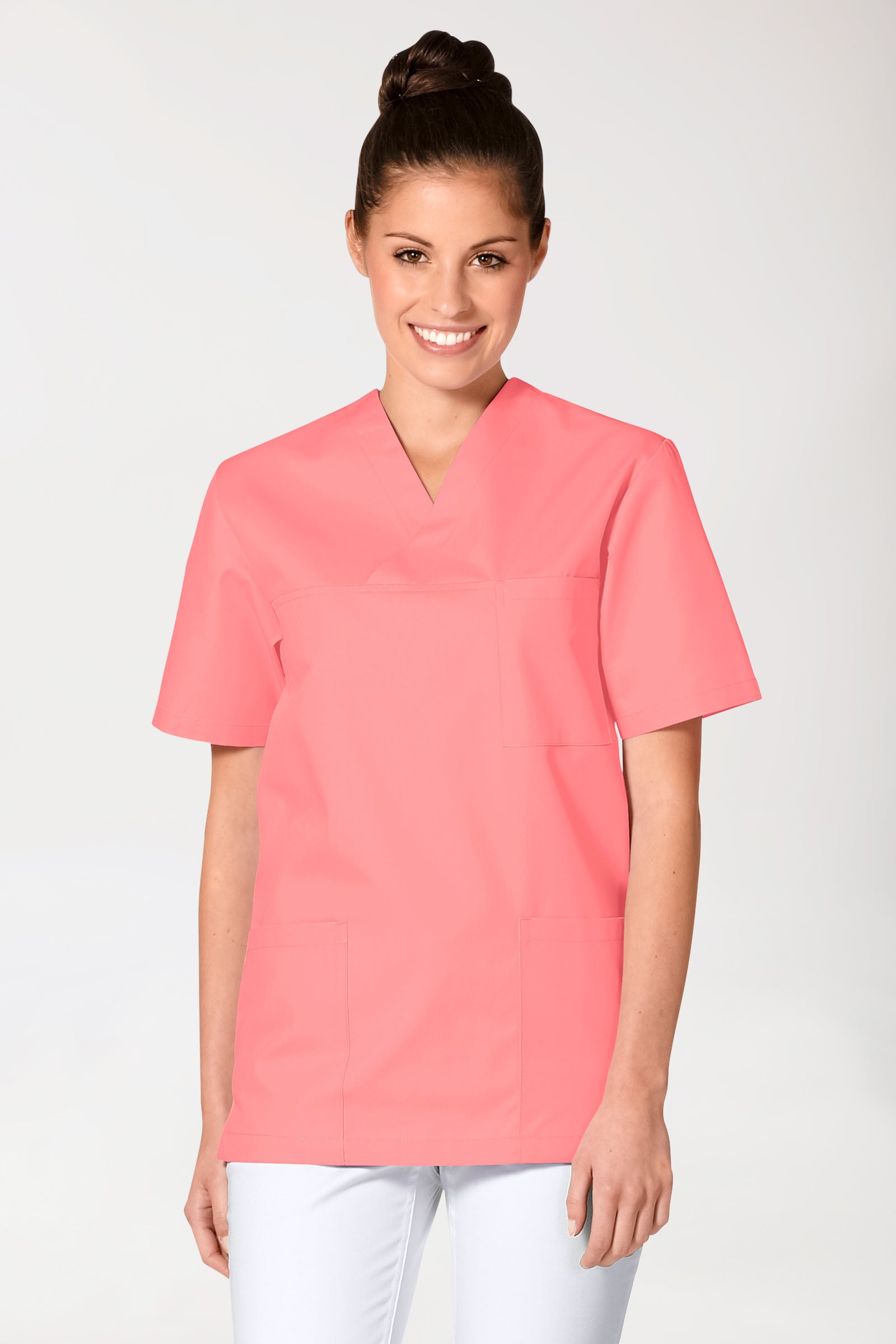 JUST STRONG Schlupfkasack Unisex - V-Ausschnitt pfirsichrosa