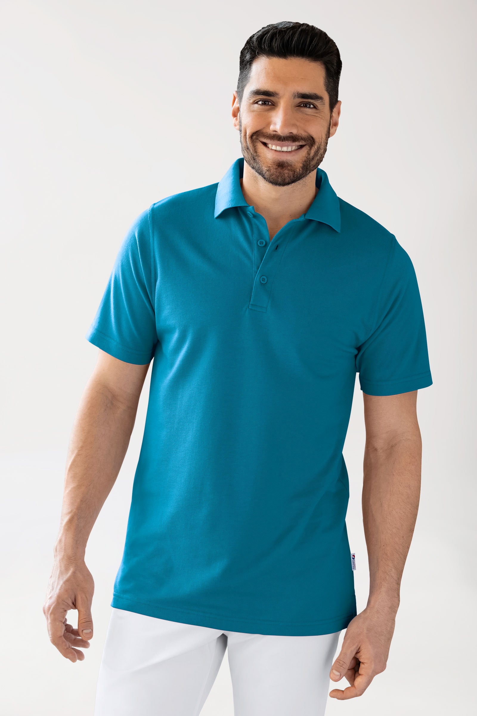 CORE Shirt Unisex - Polokragen petrol, Vorderansicht