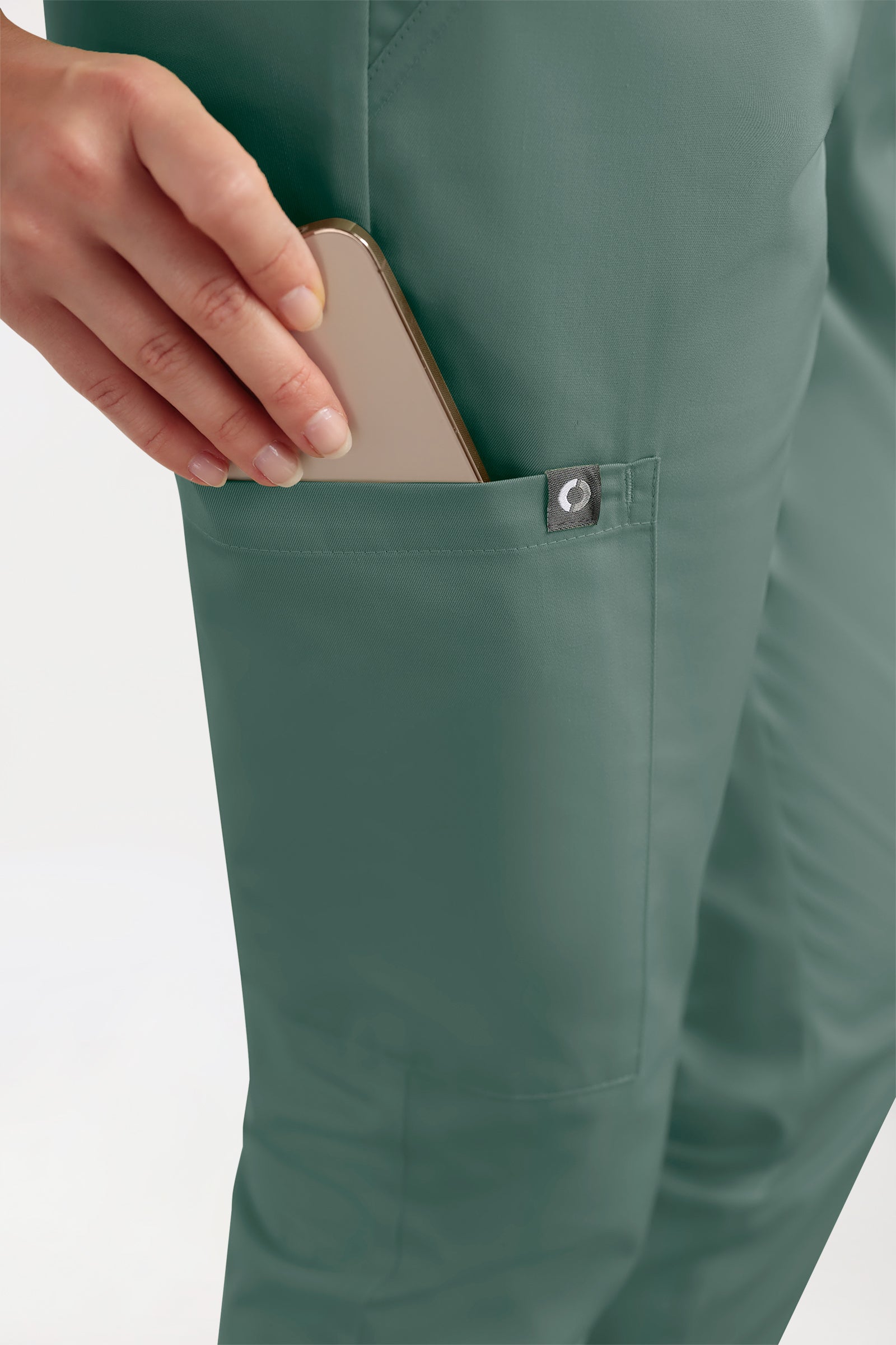 CORE Cargohose Damen - Jogpants Style dunkelgrün