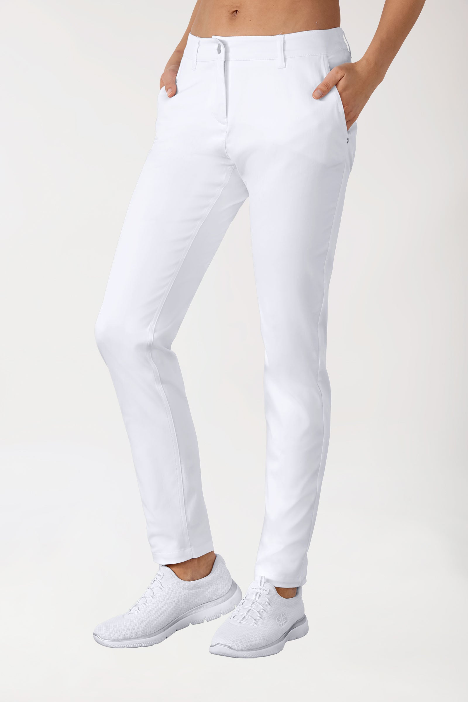 COMFY FLEX Hose Damen - Chino Style weiß