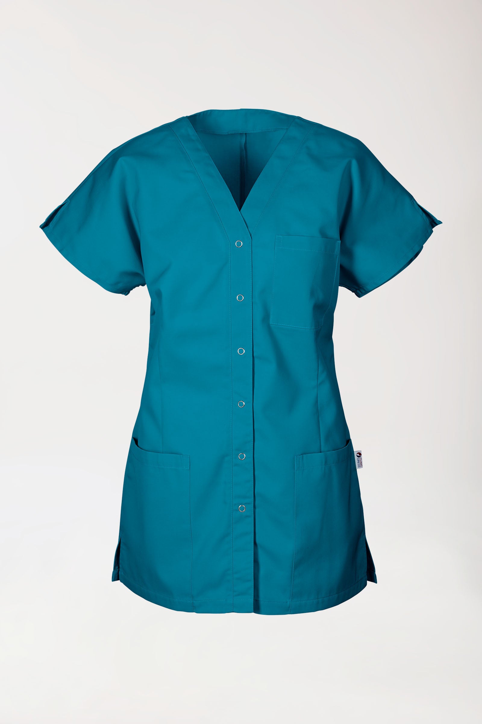 JUST STRONG Kasack Damen - durchgeknöpft petrol