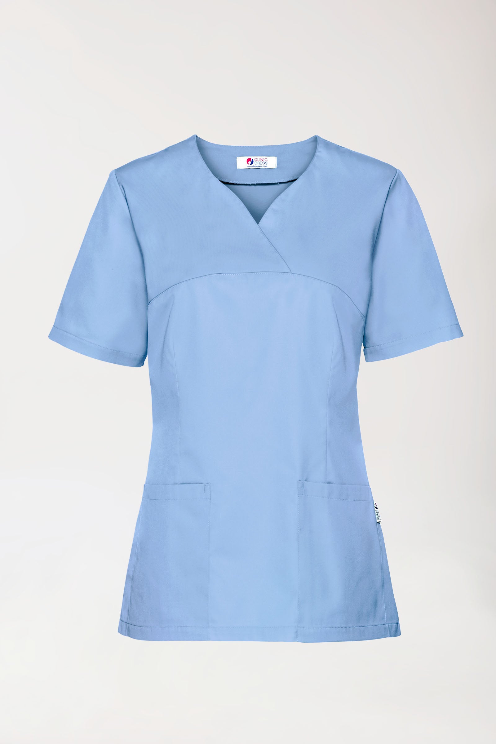 CORE Schlupfkasack Damen - Herzausschnitt himmelblau