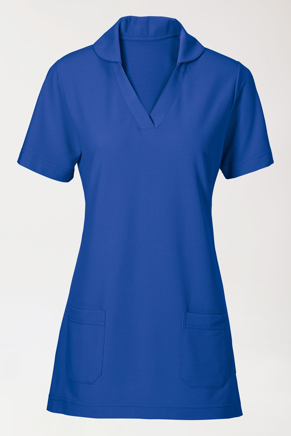 COMFY FLEX Stretch Schlupfkasack Damen - Schalkragen königsblau