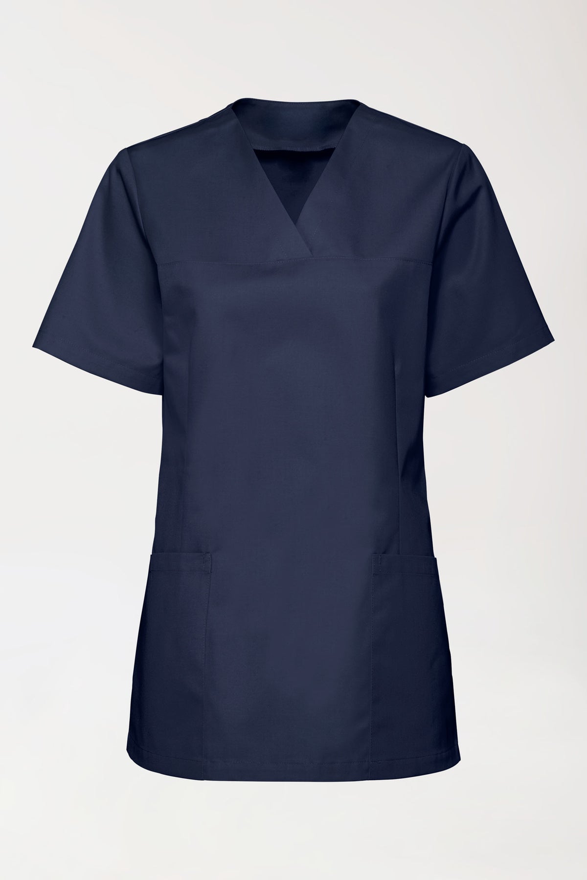 Stretch Damen Schlupfkasack - V-Ausschnitt navy