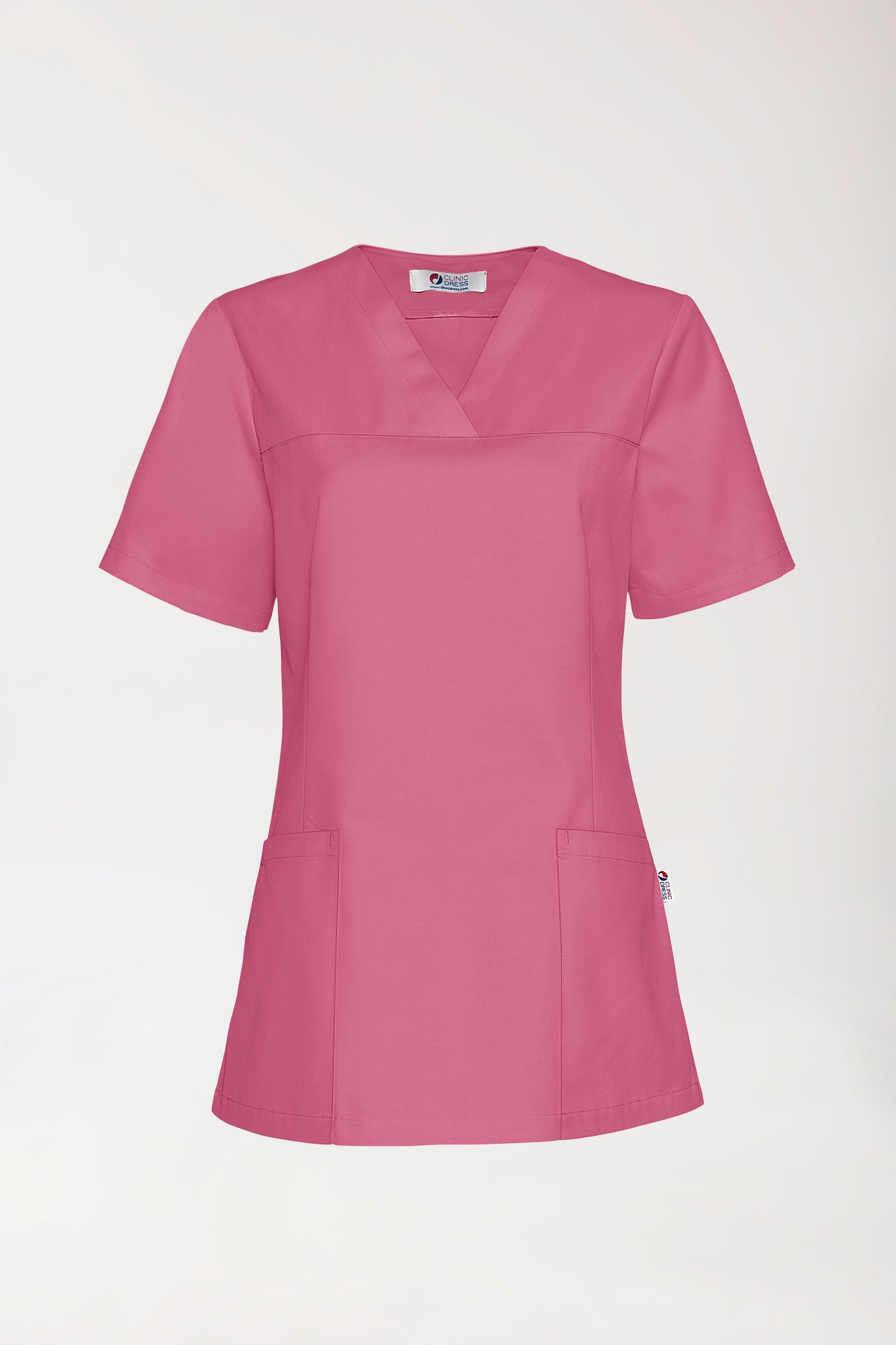 JUST STRONG Schlupfkasack Damen - V-Ausschnitt rosenholz