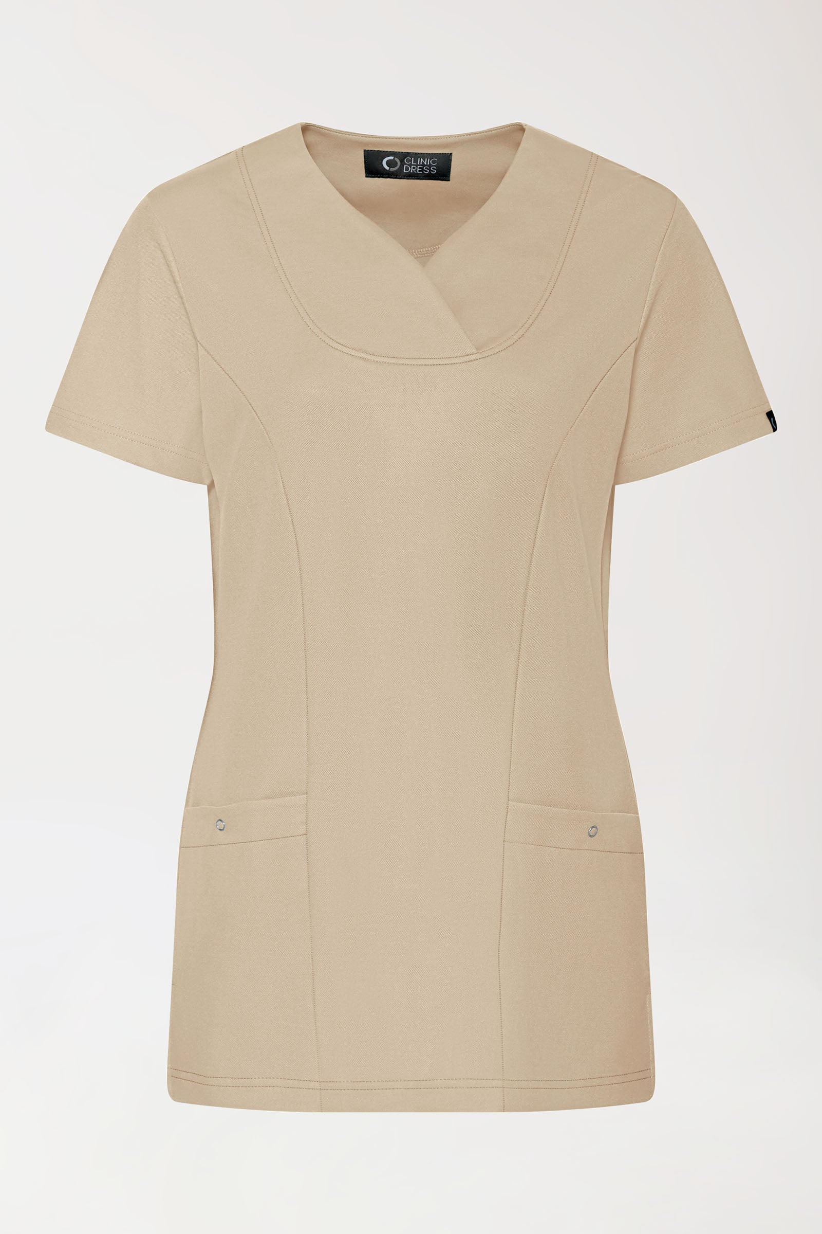 COMFY FLEX Stretch Schlupfkasack Damen - Herzausschnitt sand