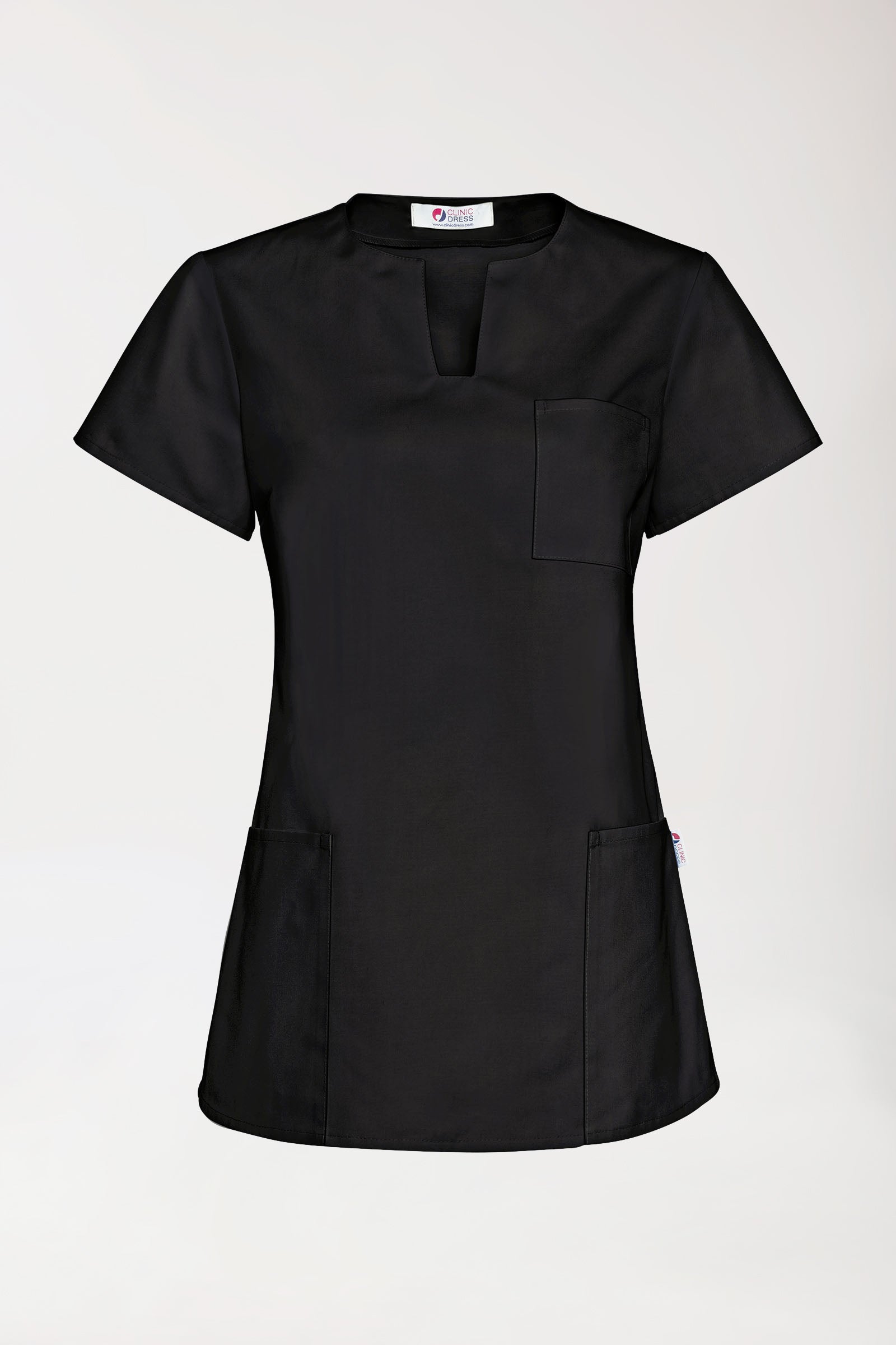 JUST STRONG Schlupfkasack Damen - eckiger Ausschnitt schwarz