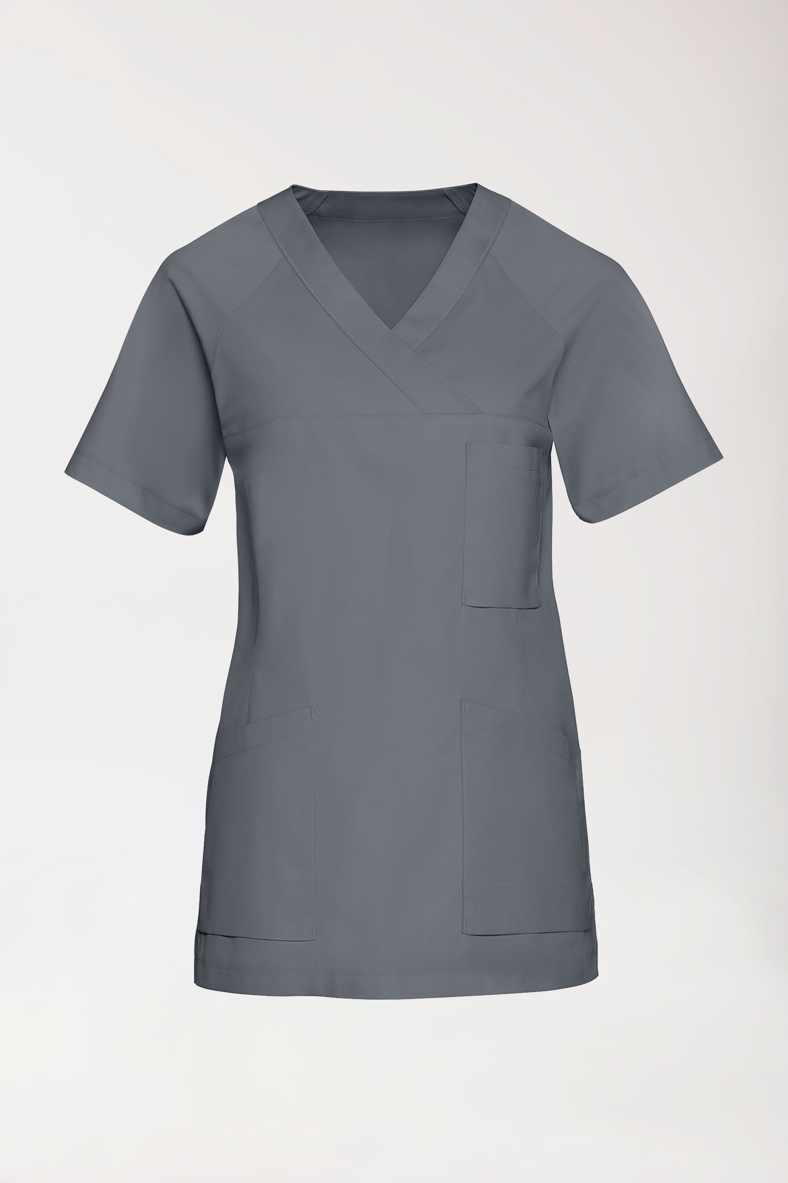 DER Kasack-Kasack Damen - V-Ausschnitt steingrau