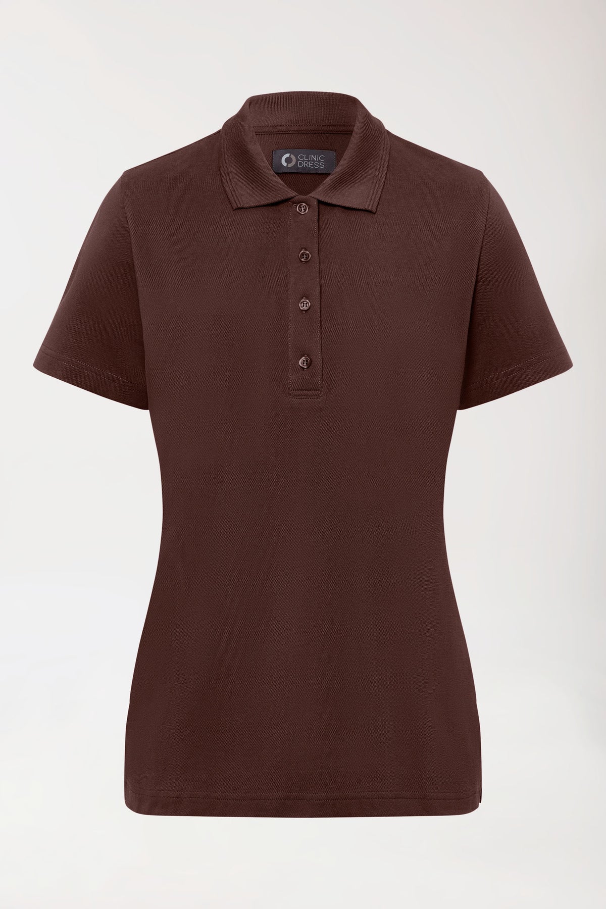 COMFY FLEX Stretch Shirt Damen - Polokragen coffee