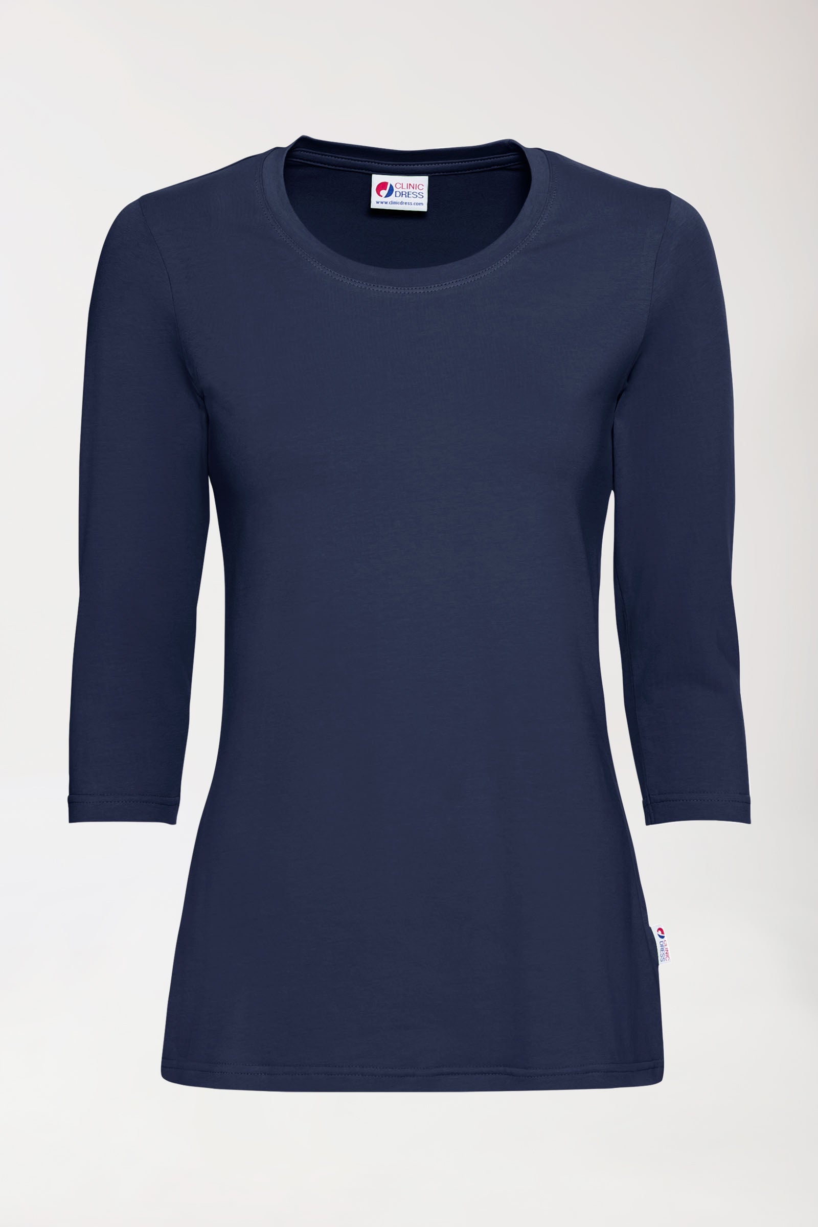 CORE Shirt Damen - 3/4 Arm navy, Vorderansicht