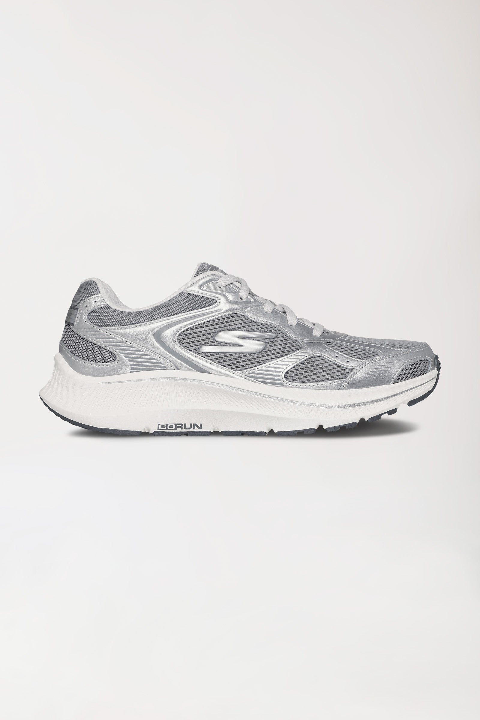 Damen Sneaker-SKECHERS-silber/weiß