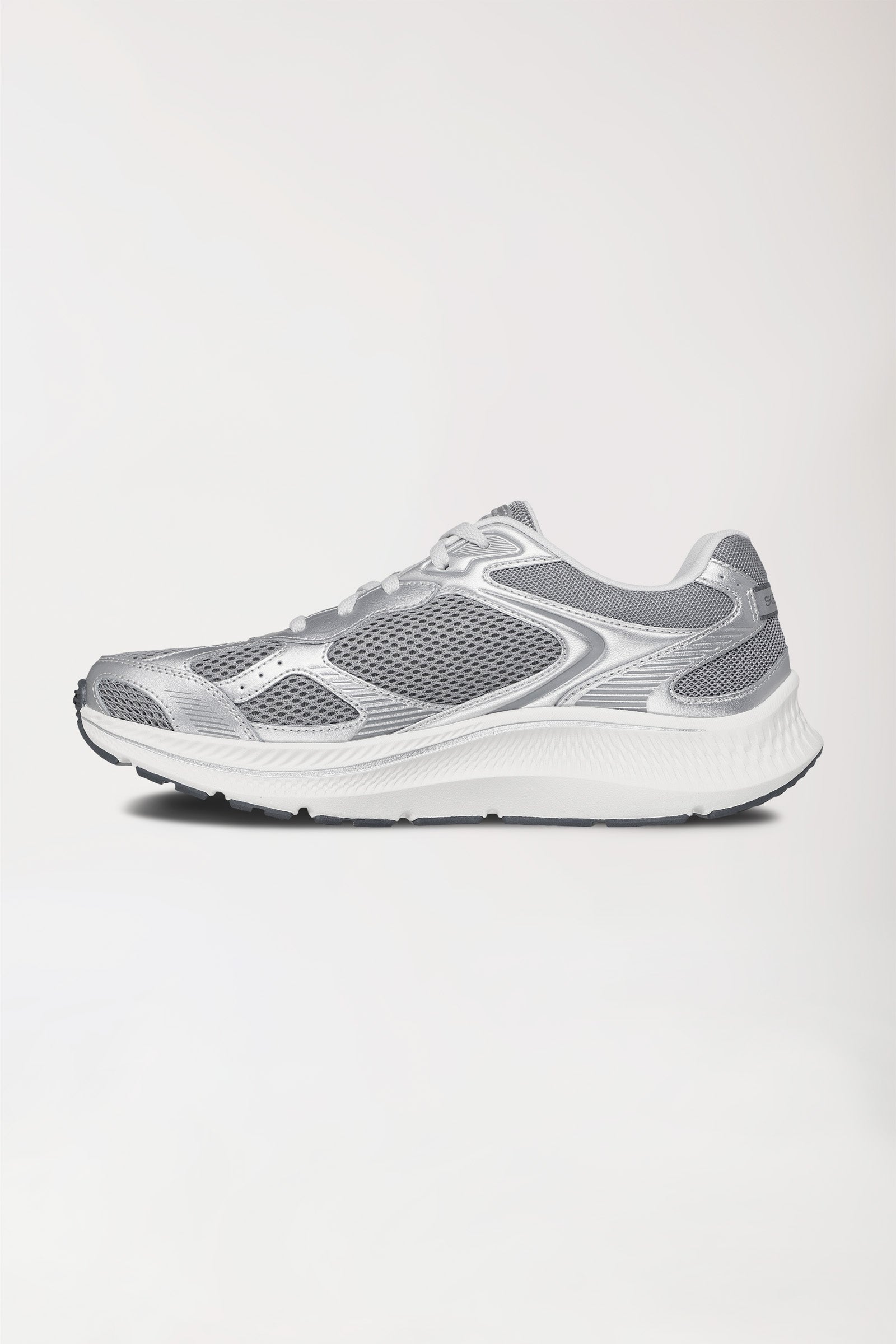 Damen Sneaker-SKECHERS-silber/weiß, Vorderansicht