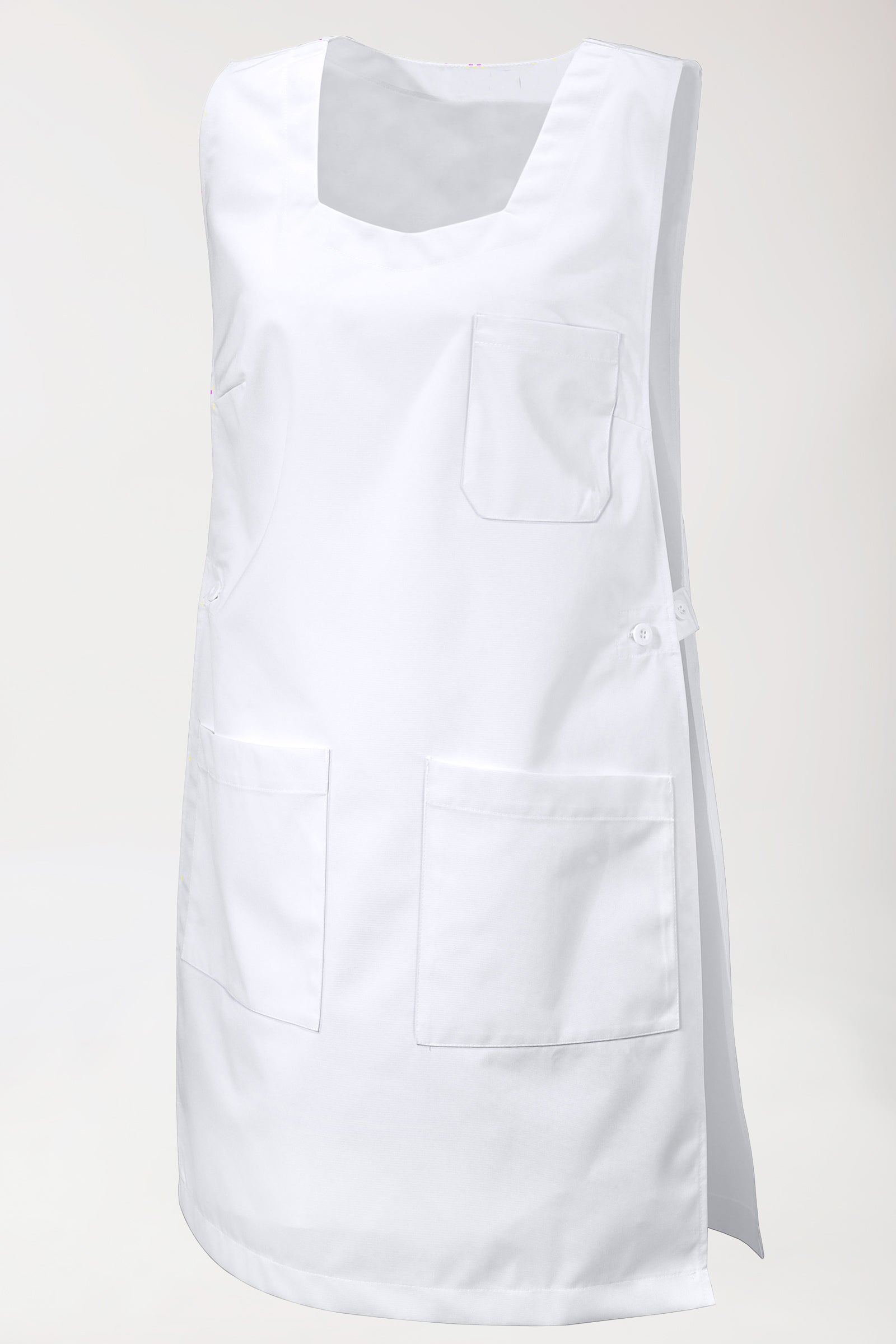 JUST STRONG Überwurfschürze Damen weiß