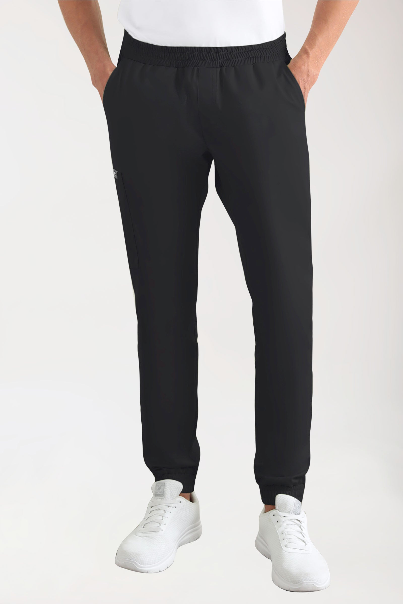 CORE Cargohose Herren - Jogpants Style schwarz, Vorderansicht