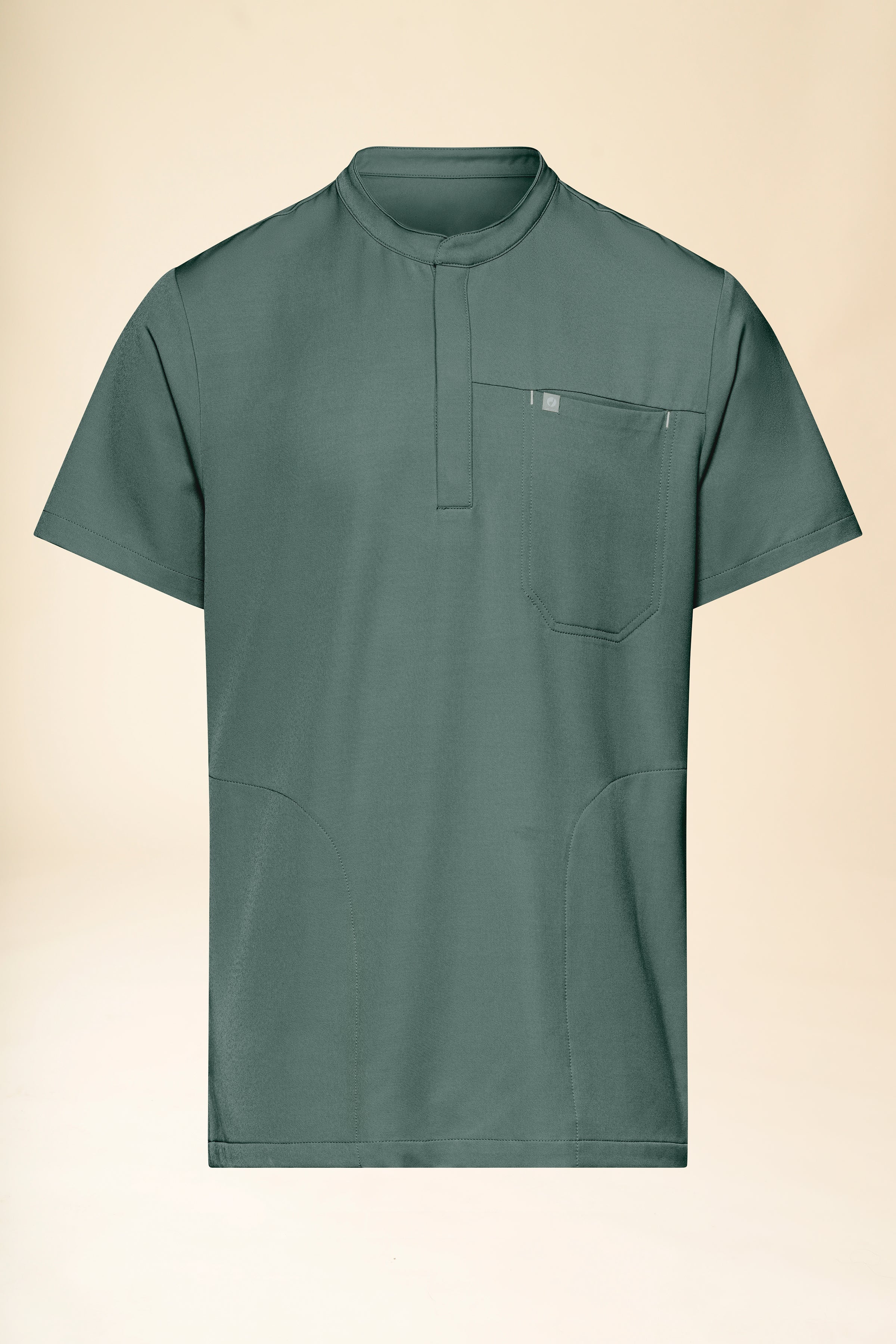 KAERE Schlupfkasack Herren - Stehkragen dunkelgrün