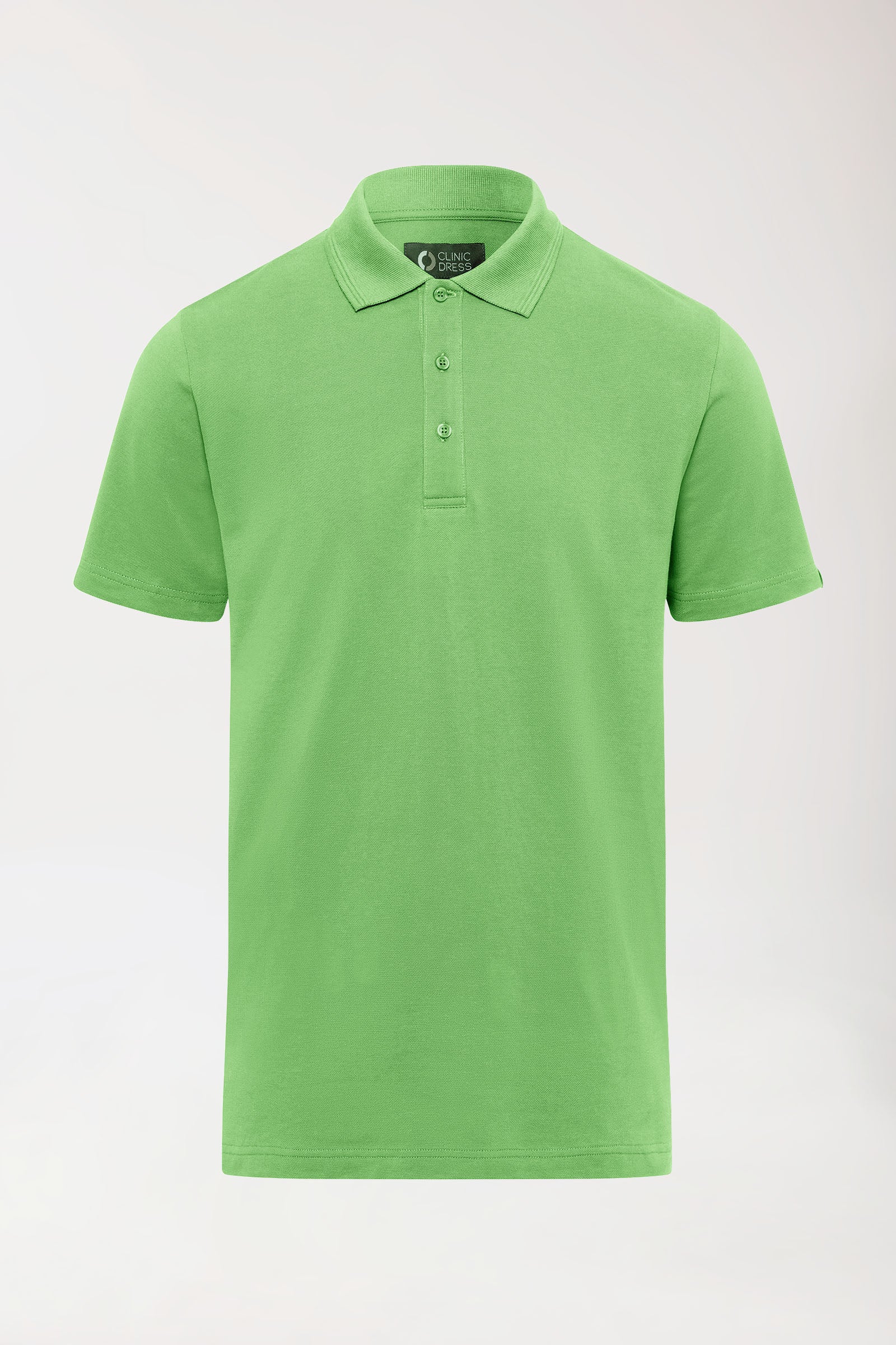 COMFY FLEX Stretch Shirt Herren - Polokragen apfelgrün