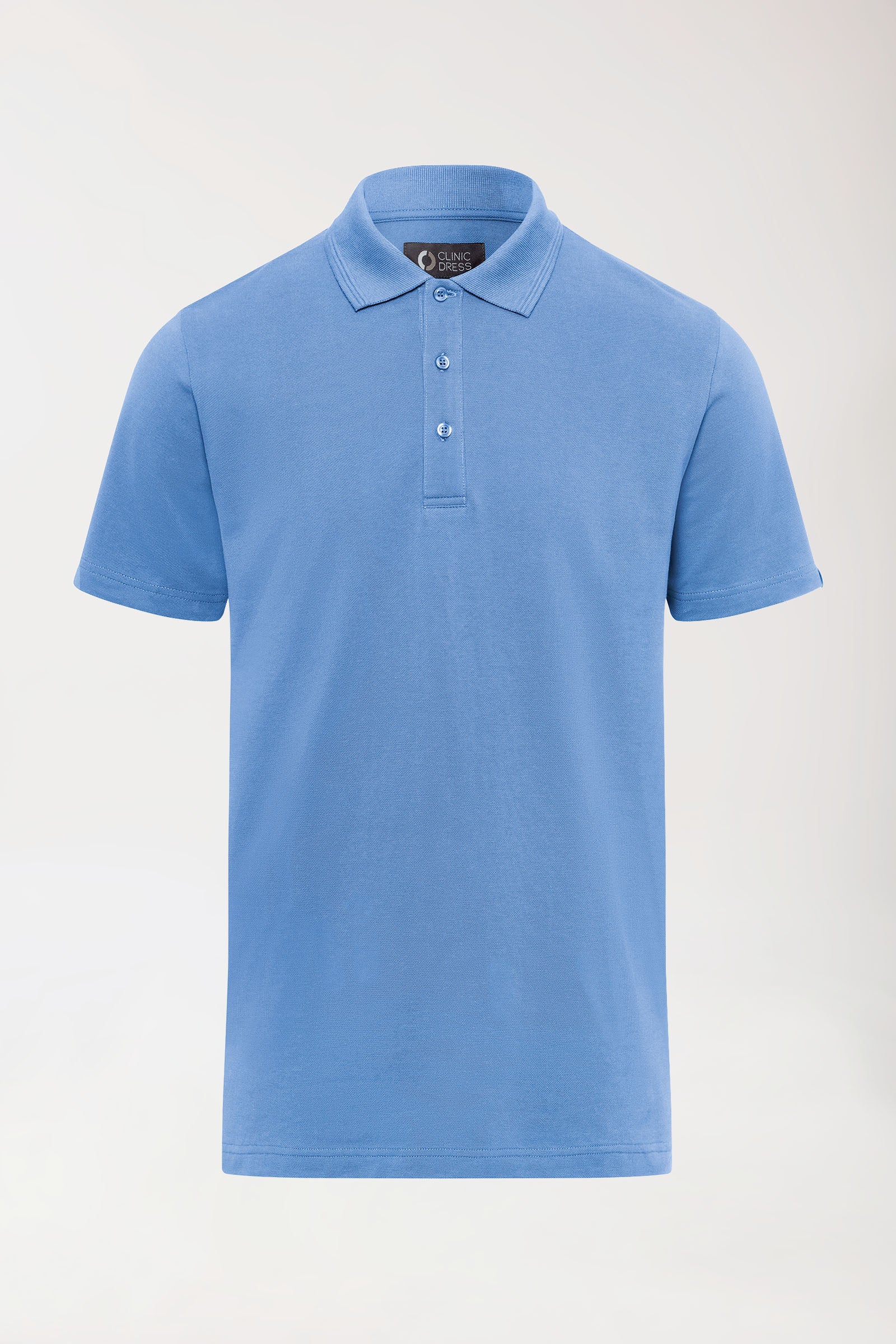 COMFY FLEX Stretch Shirt Herren - Polokragen himmelblau