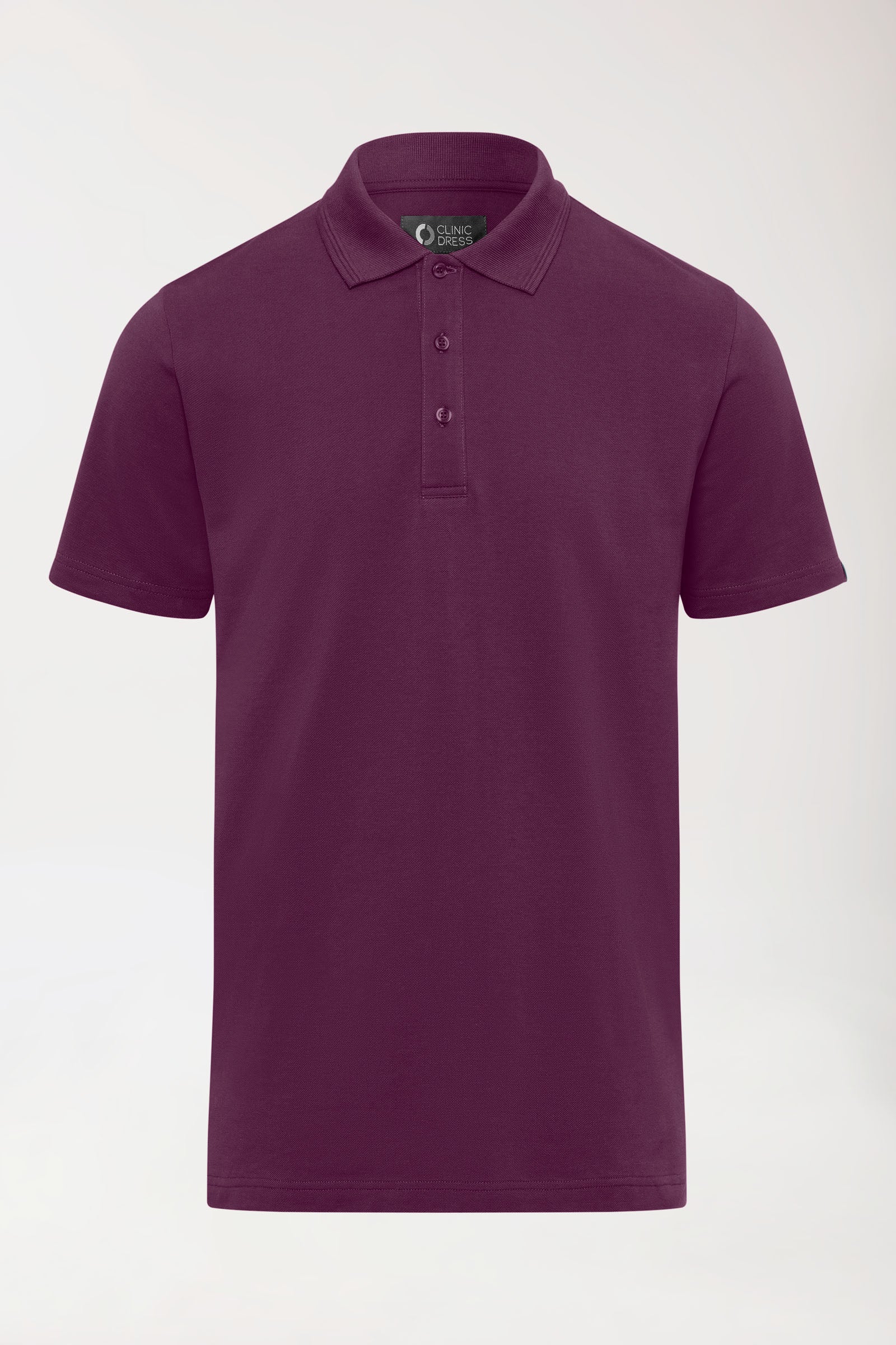COMFY FLEX Stretch Shirt Herren - Polokragen pflaume