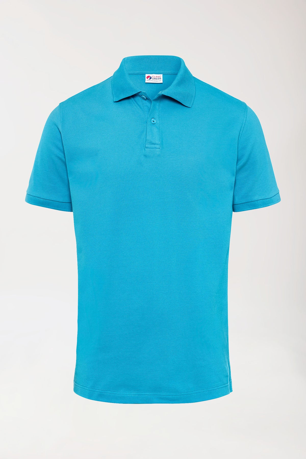 Stretch Shirt Herren - Polokragen türkis
