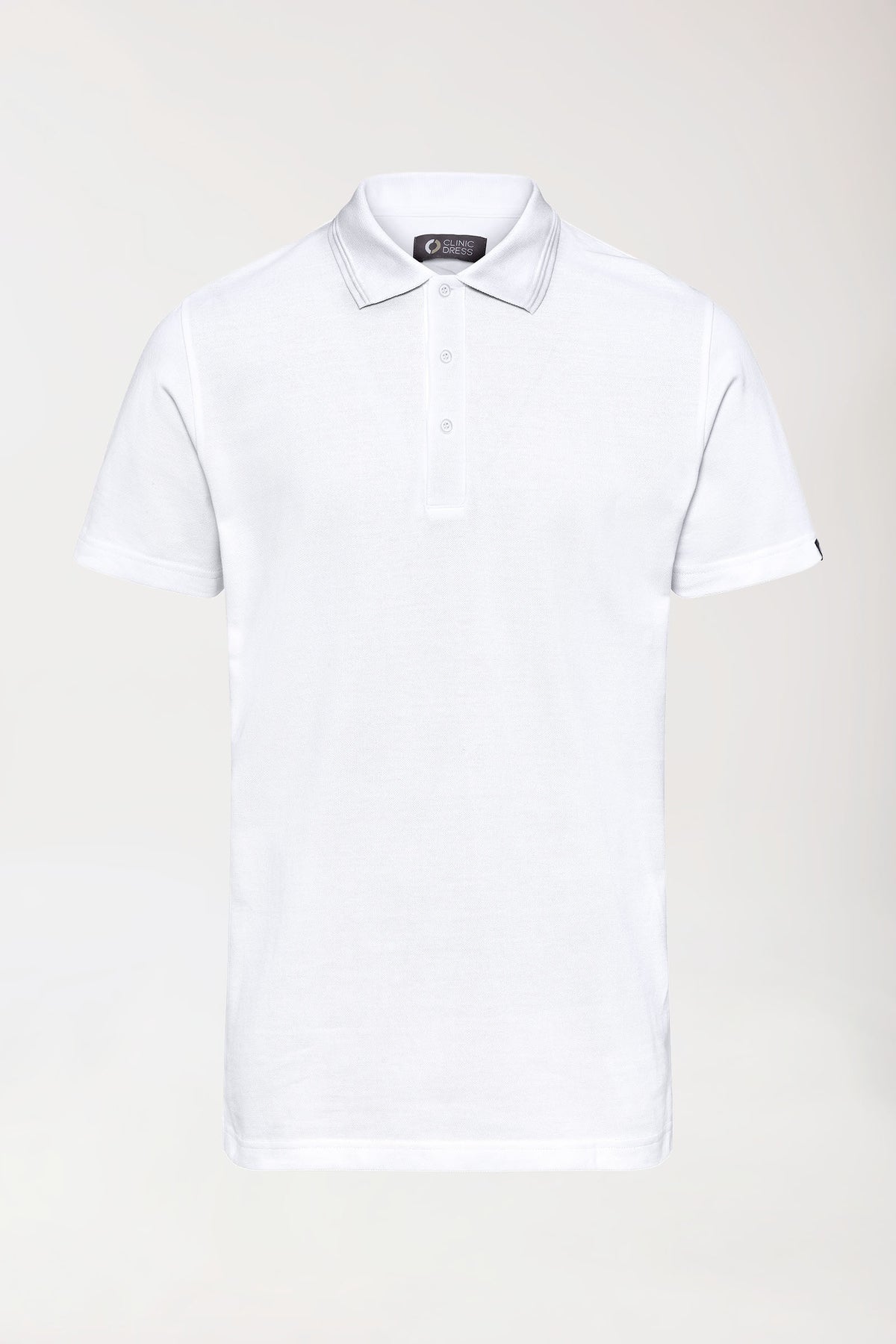 COMFY FLEX Stretch Shirt Herren - Polokragen weiß