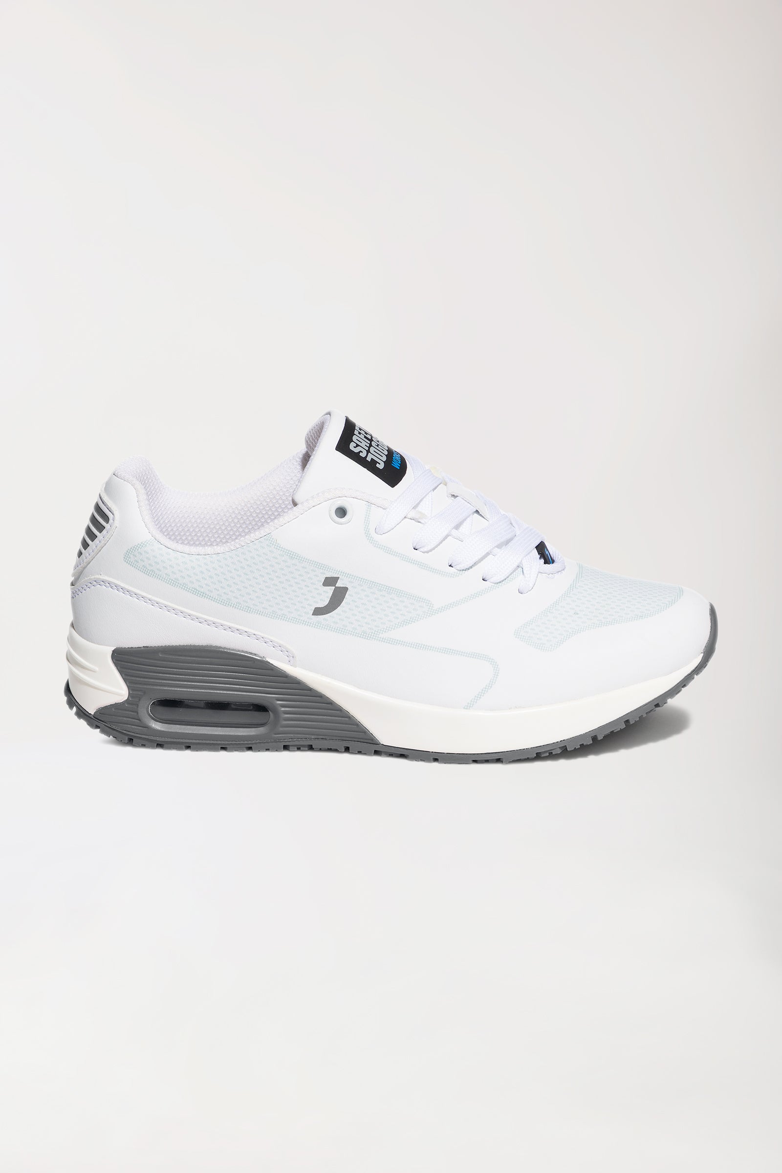 Damen Berufsschuh weiß/grau, Vorderansicht