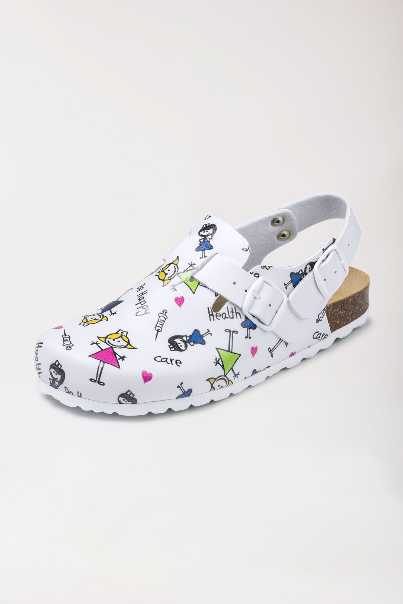 Damen Clog - Korkfußbett - bunt