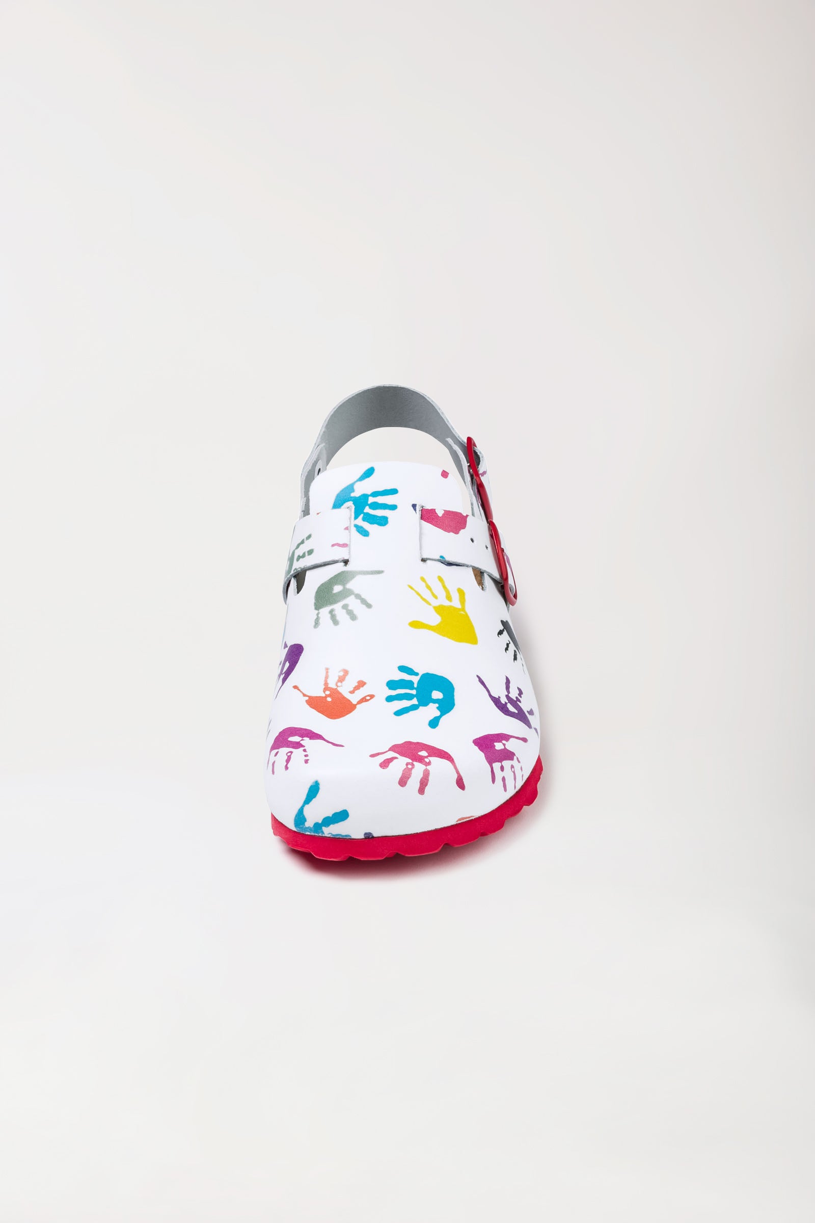 Damen Clog weiß/bunt