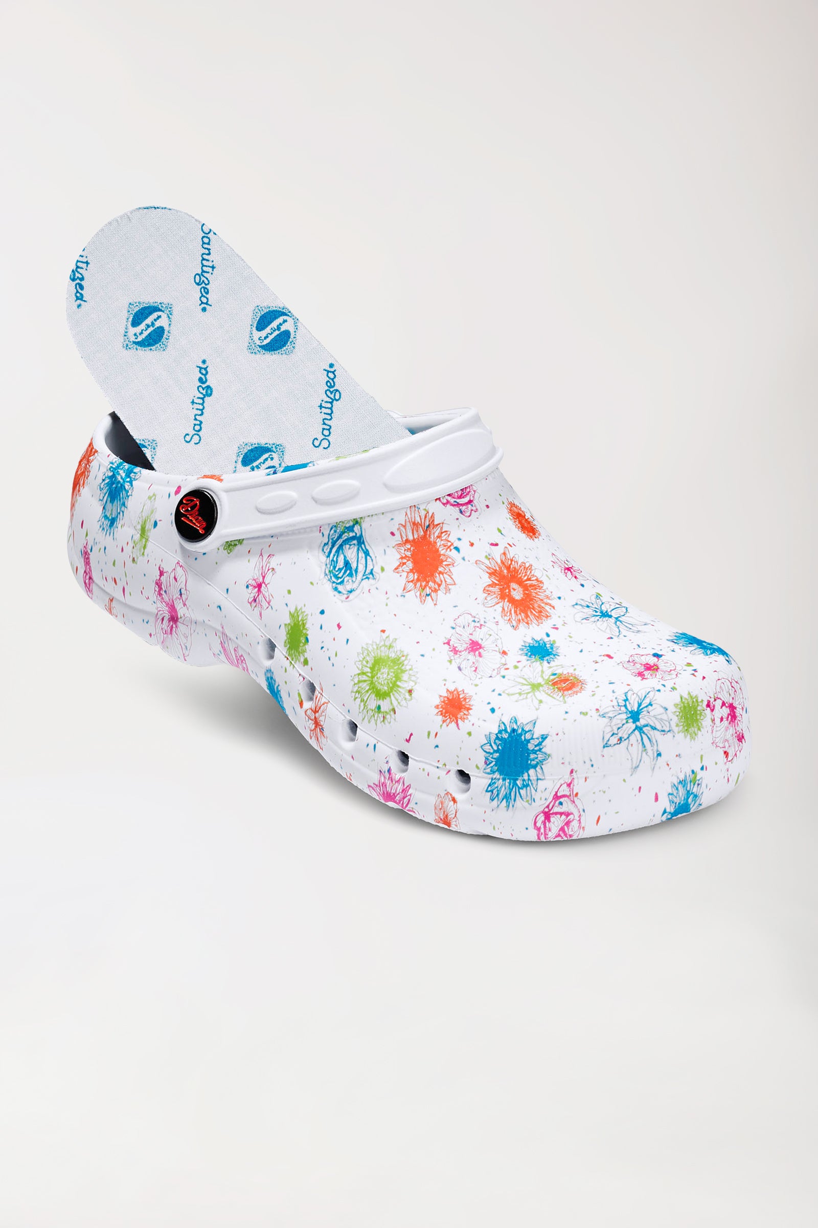 Unisex Berufsclog weiß/bunt