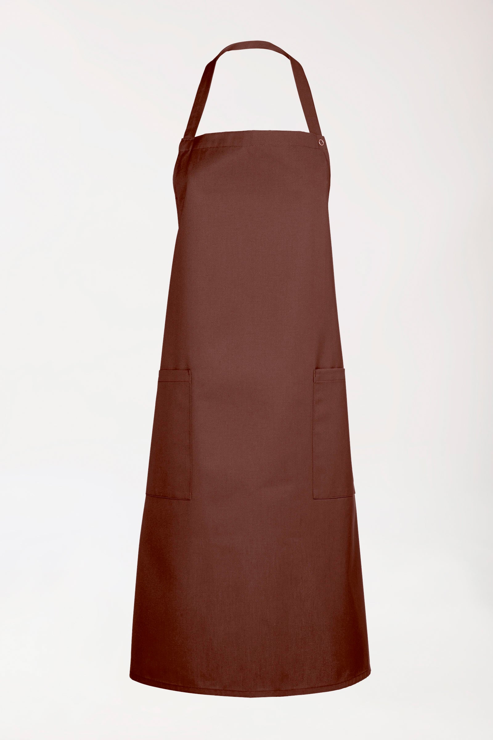 Gastro Latzschürze Unisex - Einheitsgröße coffee, Vorderansicht